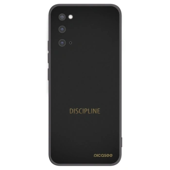 Picasee silikonowe czarne etui na Samsung Galaxy S20 G980F - Discipline