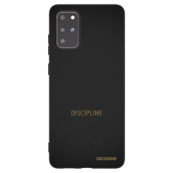 Picasee silikonowe czarne etui na Samsung Galaxy S20+ G985F - Discipline