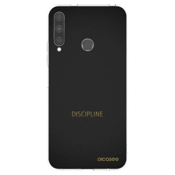 Picasee silikonowe przeźroczyste etui na Huawei P40 Lite E - Discipline