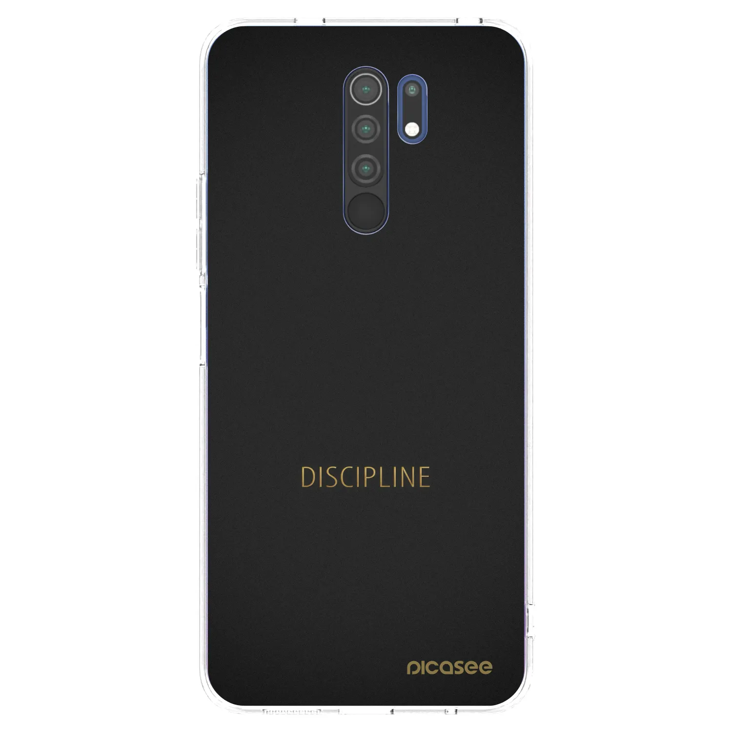 Picasee silikonowe przeźroczyste etui na Xiaomi Redmi 9 - Discipline
