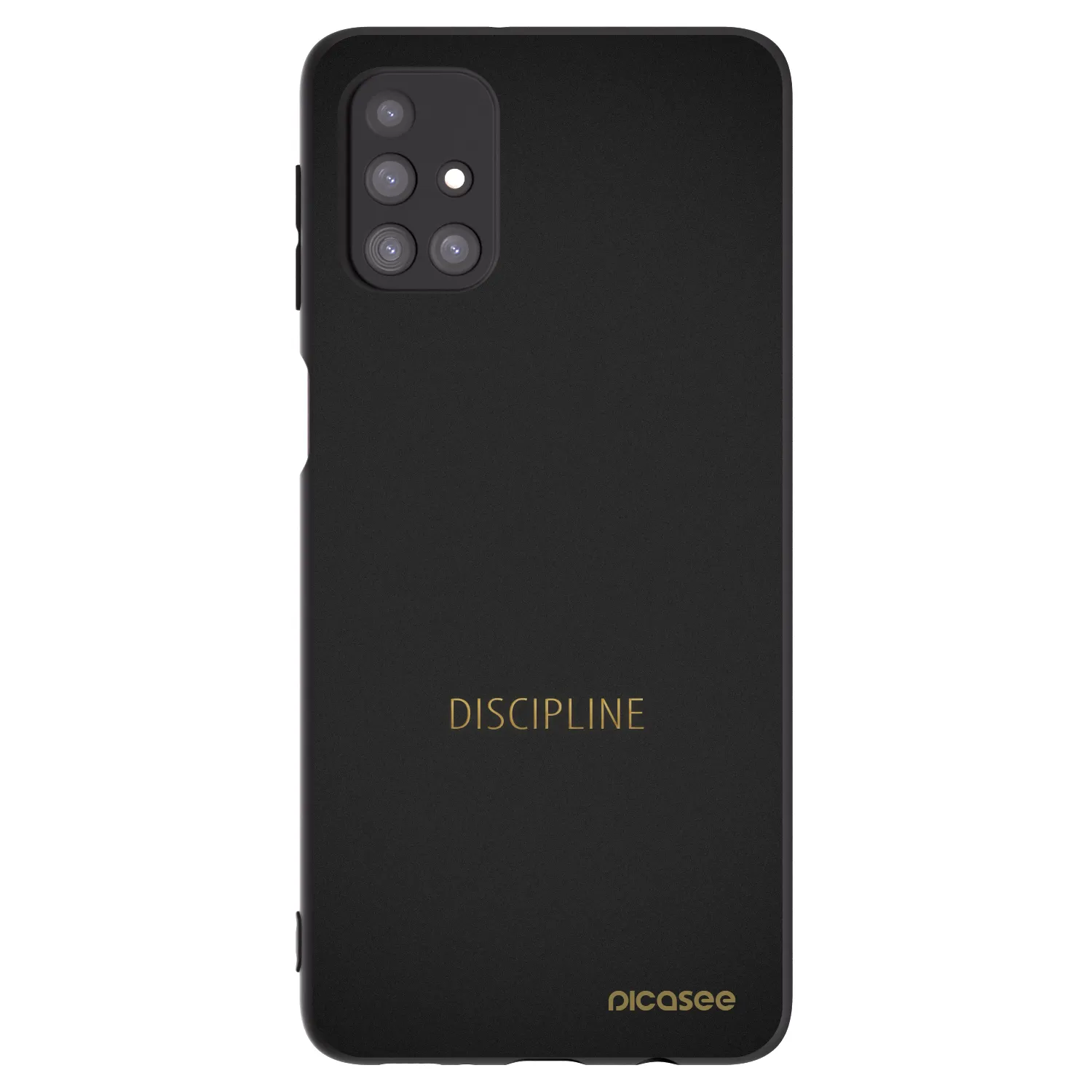 Picasee silikonowe czarne etui na Samsung Galaxy M31s - Discipline