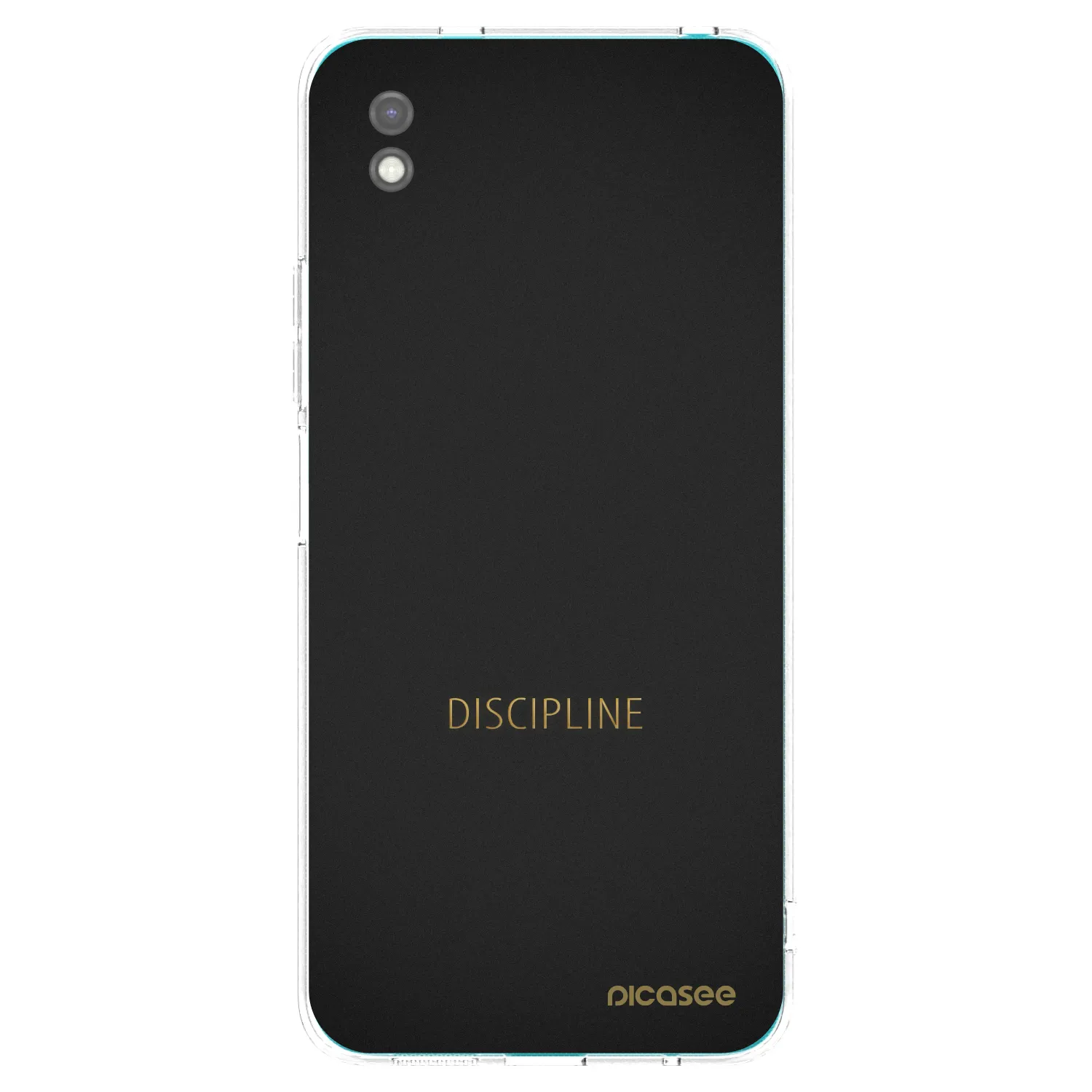 Picasee silikonowe czarne etui na Xiaomi Redmi 9A - Discipline