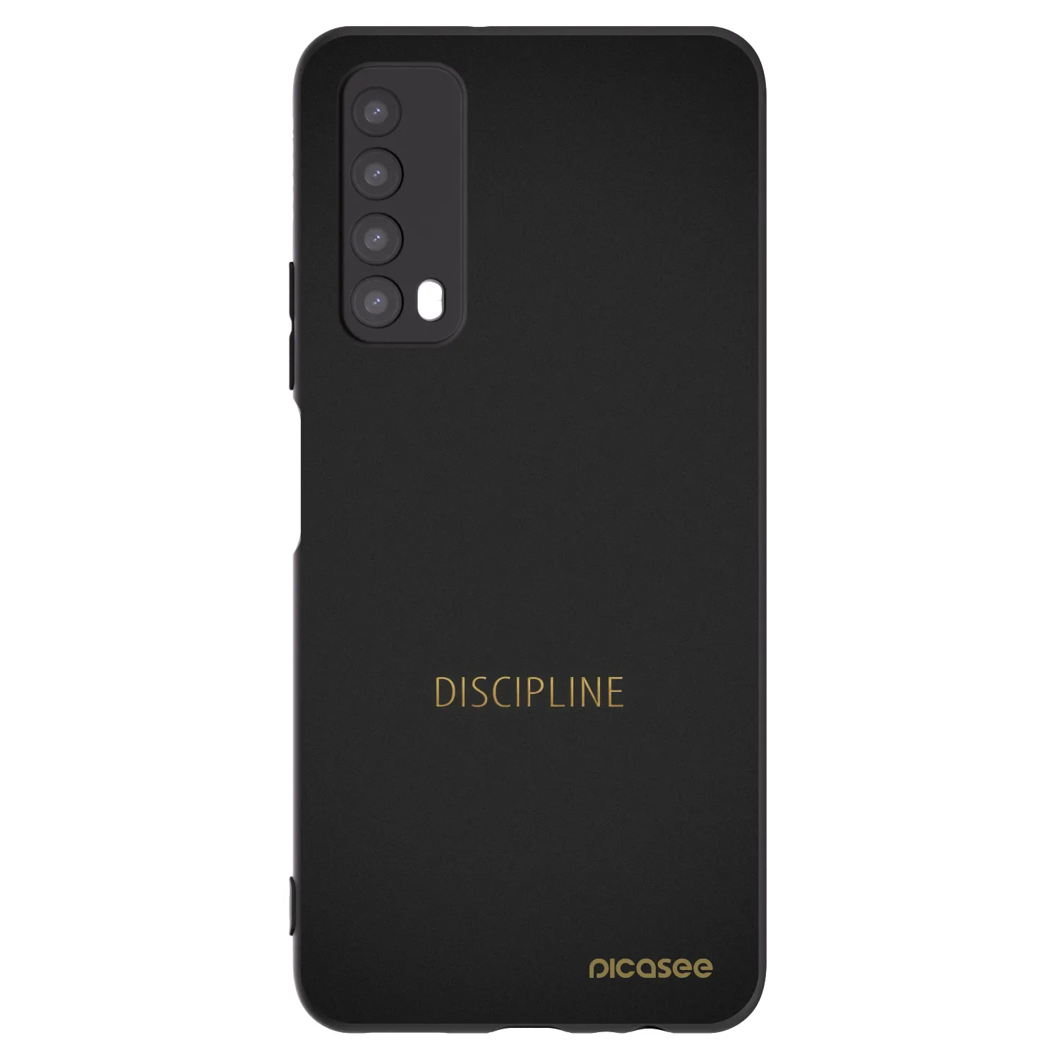 Picasee silikonowe czarne etui na Huawei P Smart 2021 - Discipline