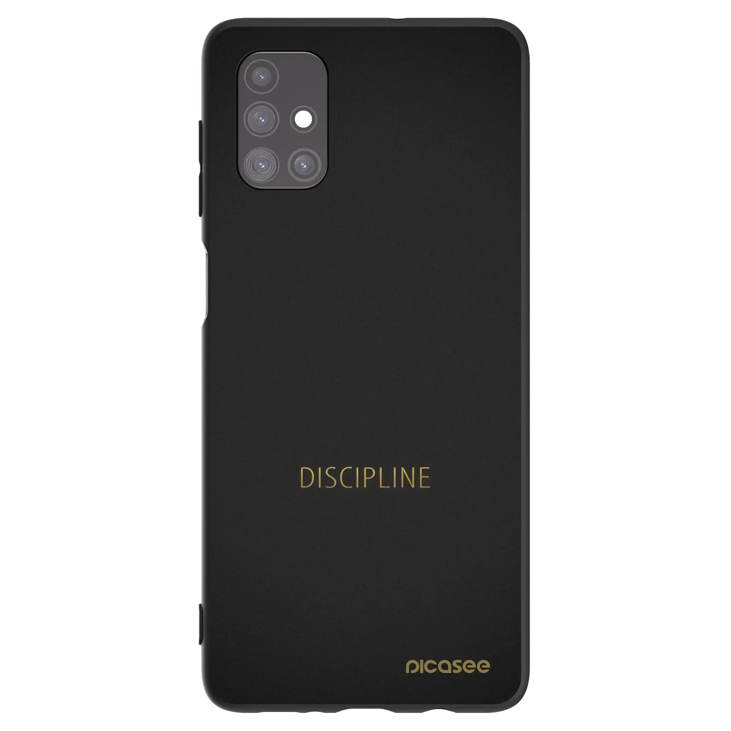 Picasee silikonowe czarne etui na Samsung Galaxy M51 M515F - Discipline