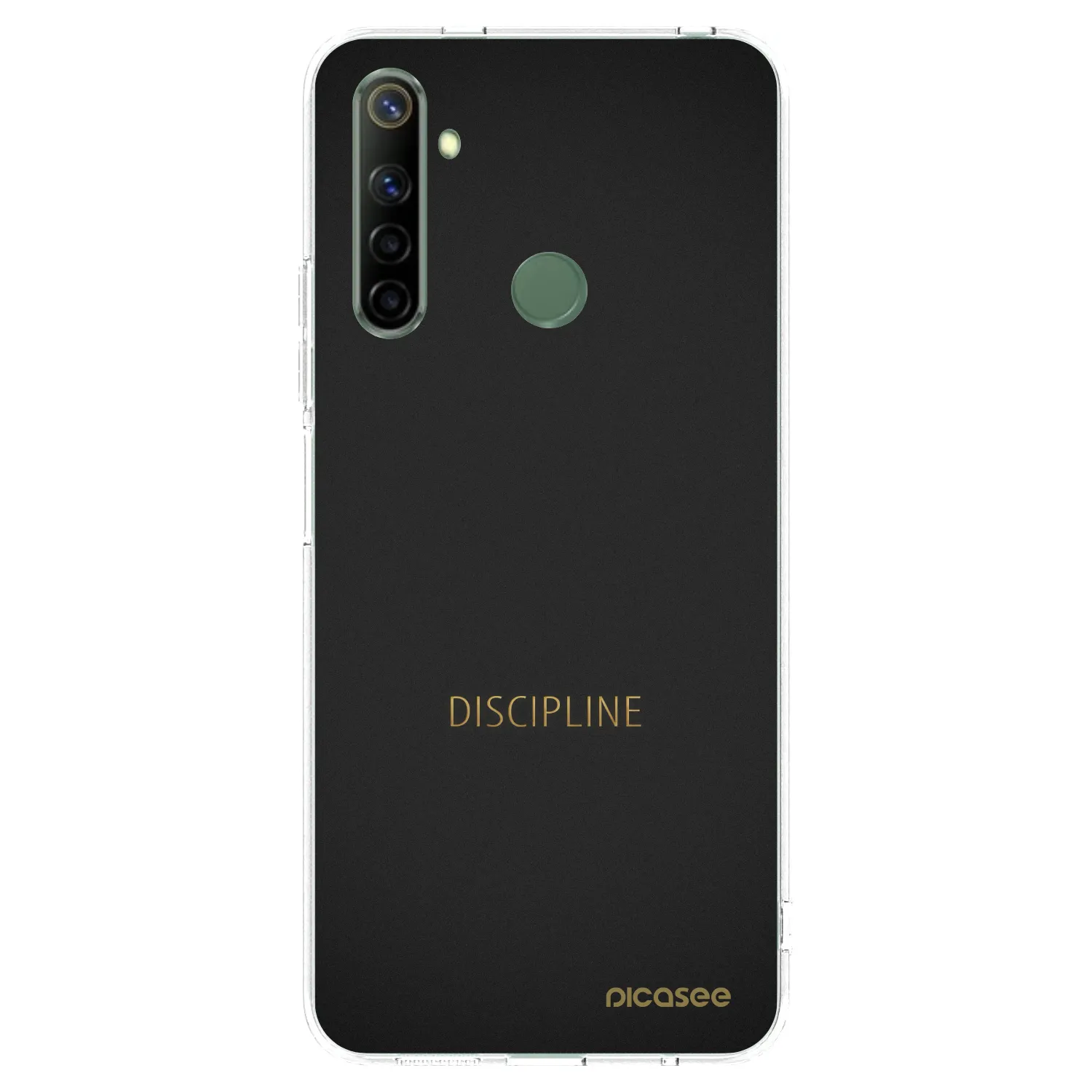 Picasee silikonowe przeźroczyste etui na Realme 6i - Discipline