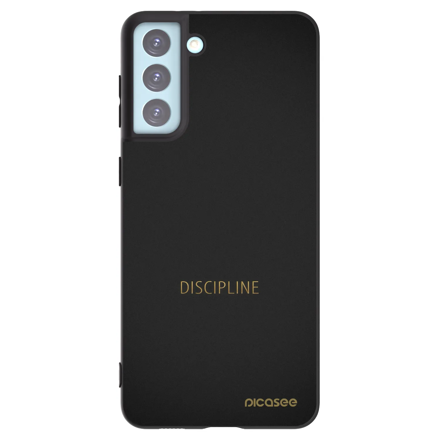 Picasee silikonowe czarne etui na Samsung Galaxy S21+ 5G G996F - Discipline