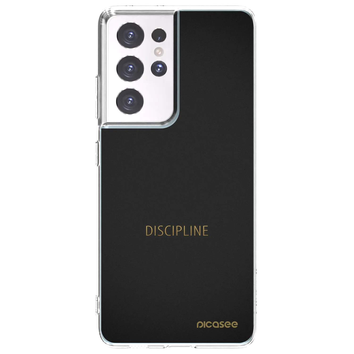 Picasee silikonowe przeźroczyste etui na Samsung Galaxy S21 Ultra 5G G998B - Discipline