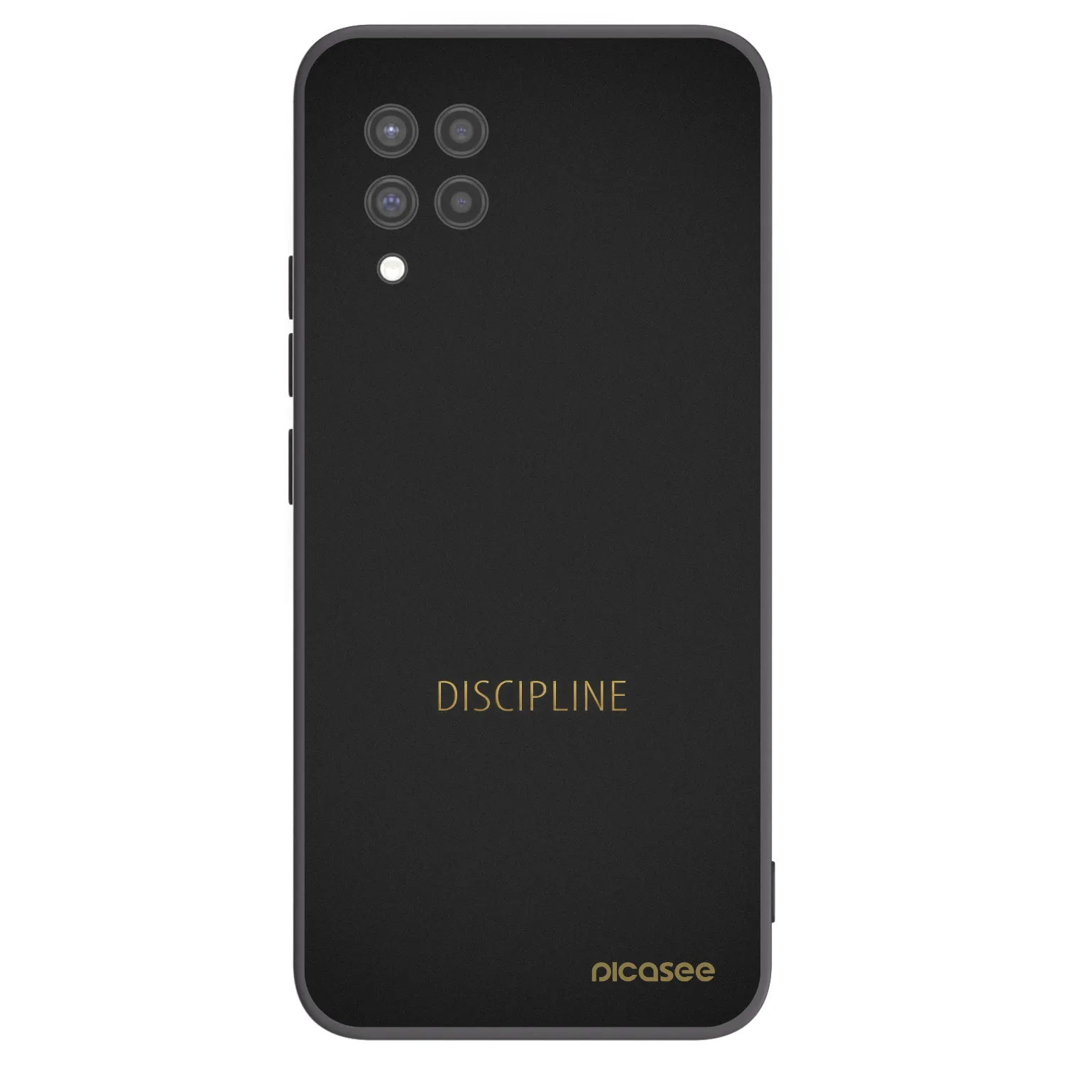 Picasee silikonowe czarne etui na Samsung Galaxy A42 A426B - Discipline