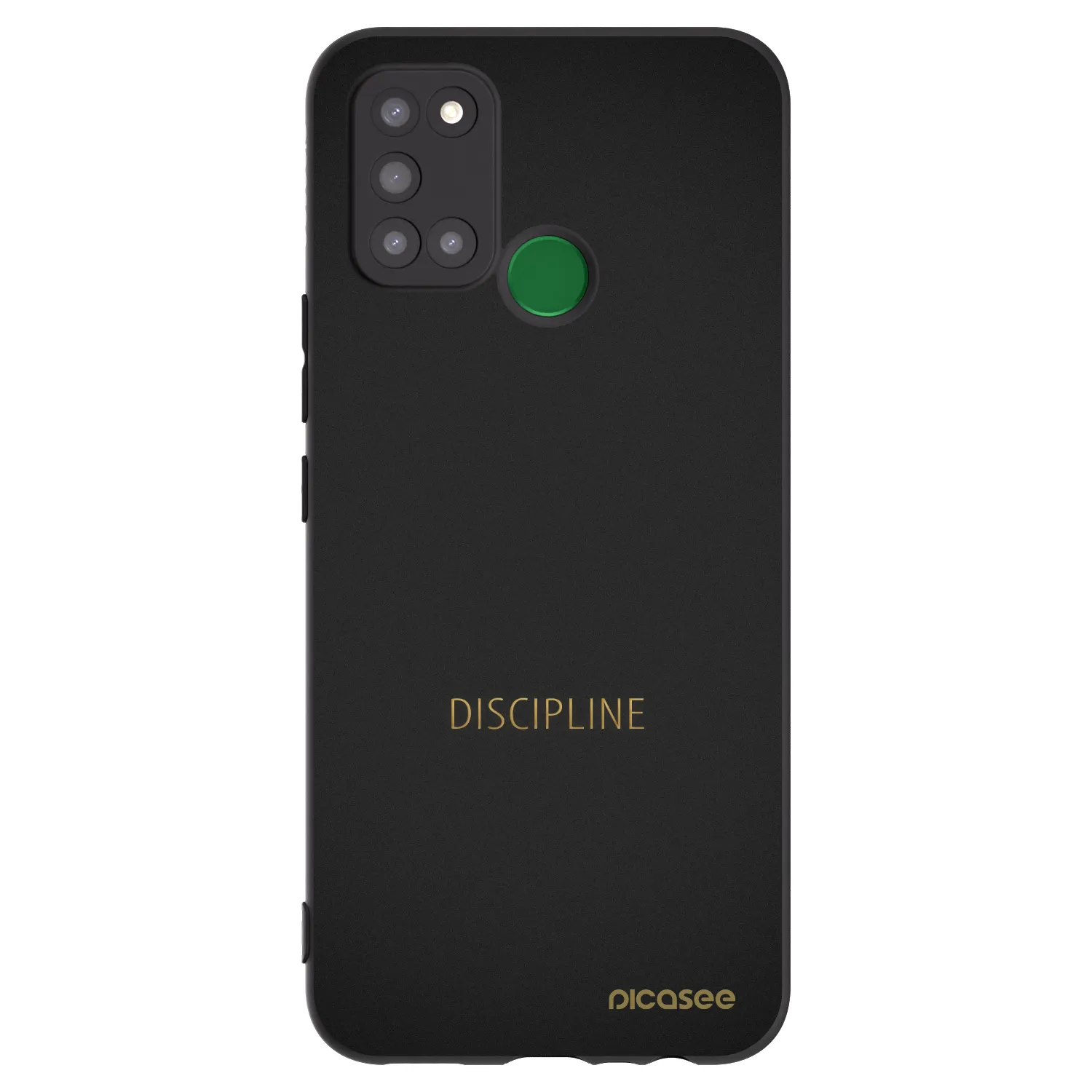 Picasee silikonowe czarne etui na Realme 7i - Discipline