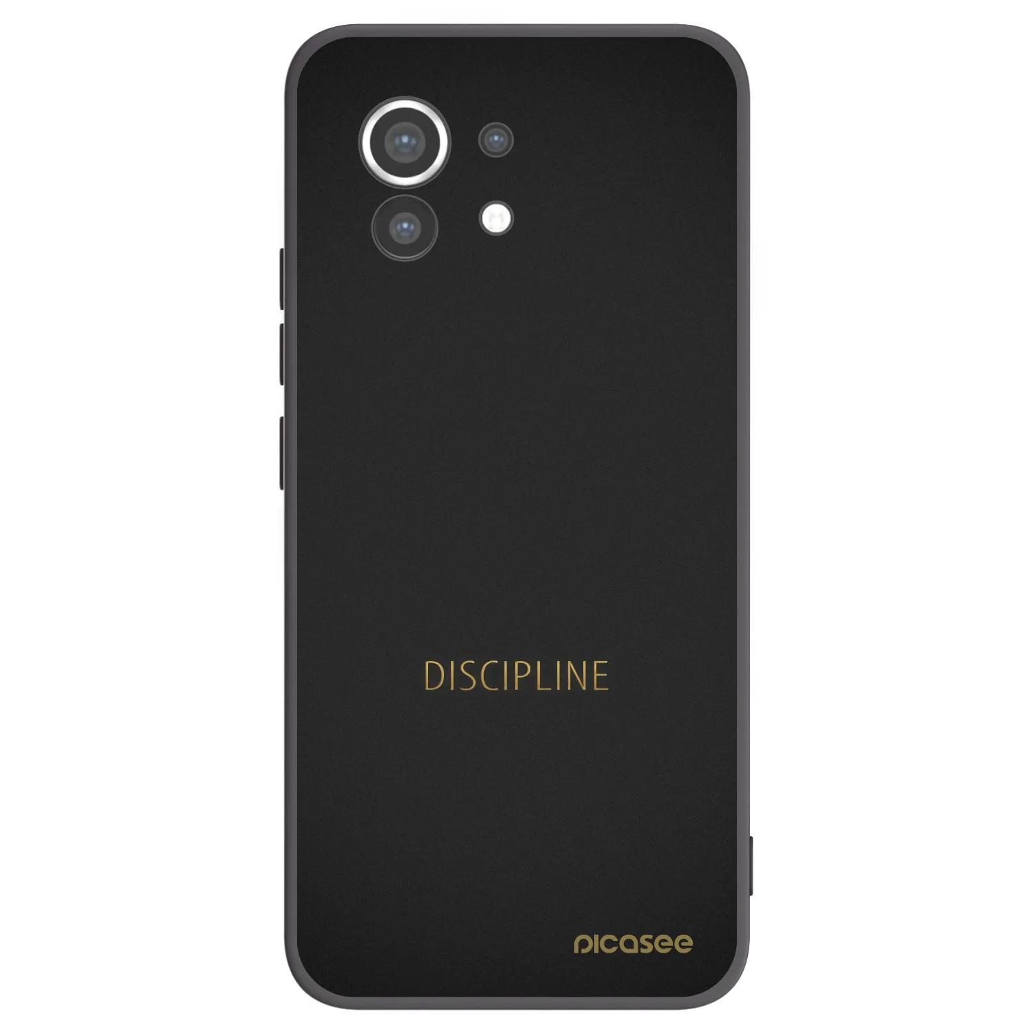 Picasee silikonowe czarne etui na Xiaomi Mi 11 - Discipline