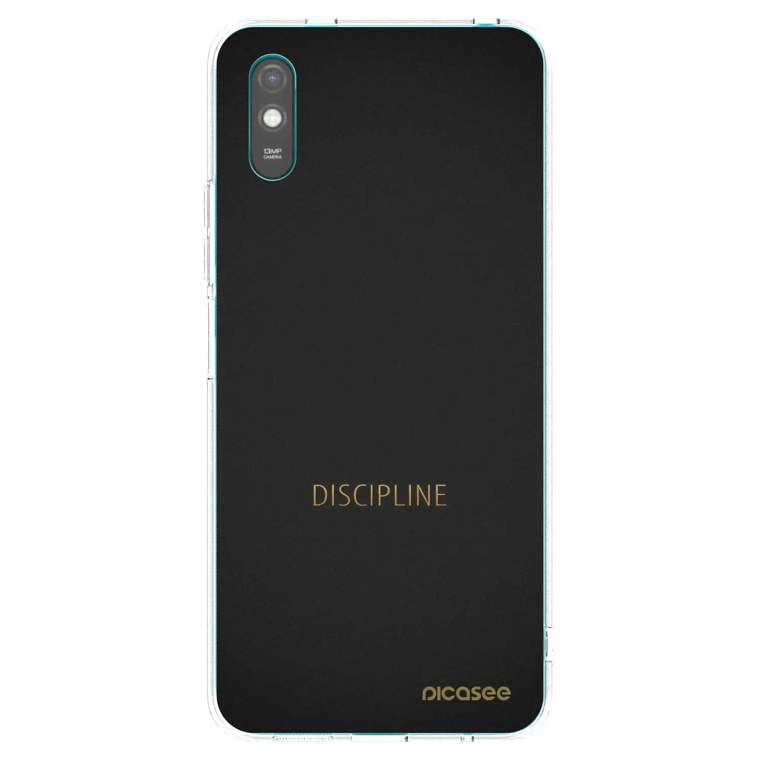Picasee silikonowe przeźroczyste etui na Xiaomi Redmi 9AT - Discipline