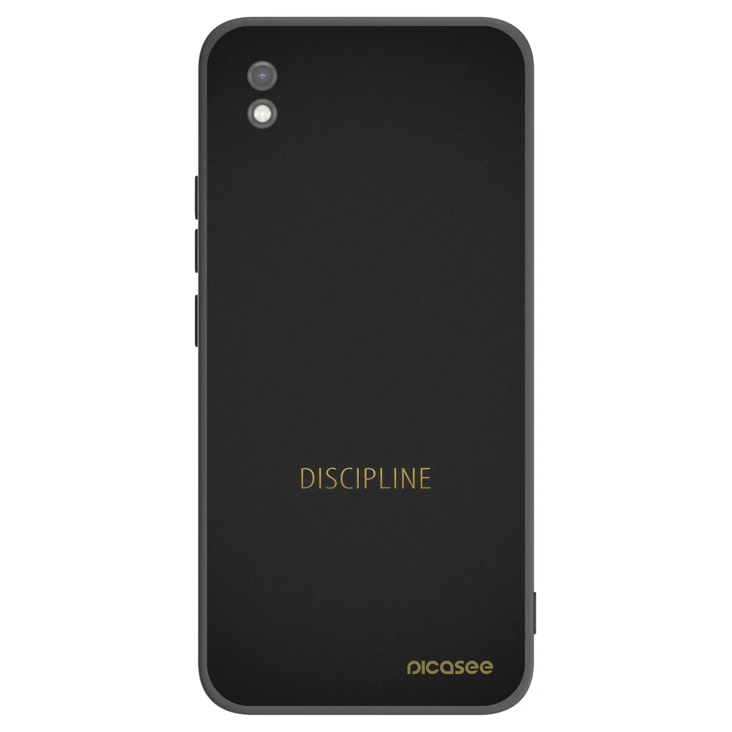 Picasee silikonowe czarne etui na Xiaomi Redmi 9AT - Discipline