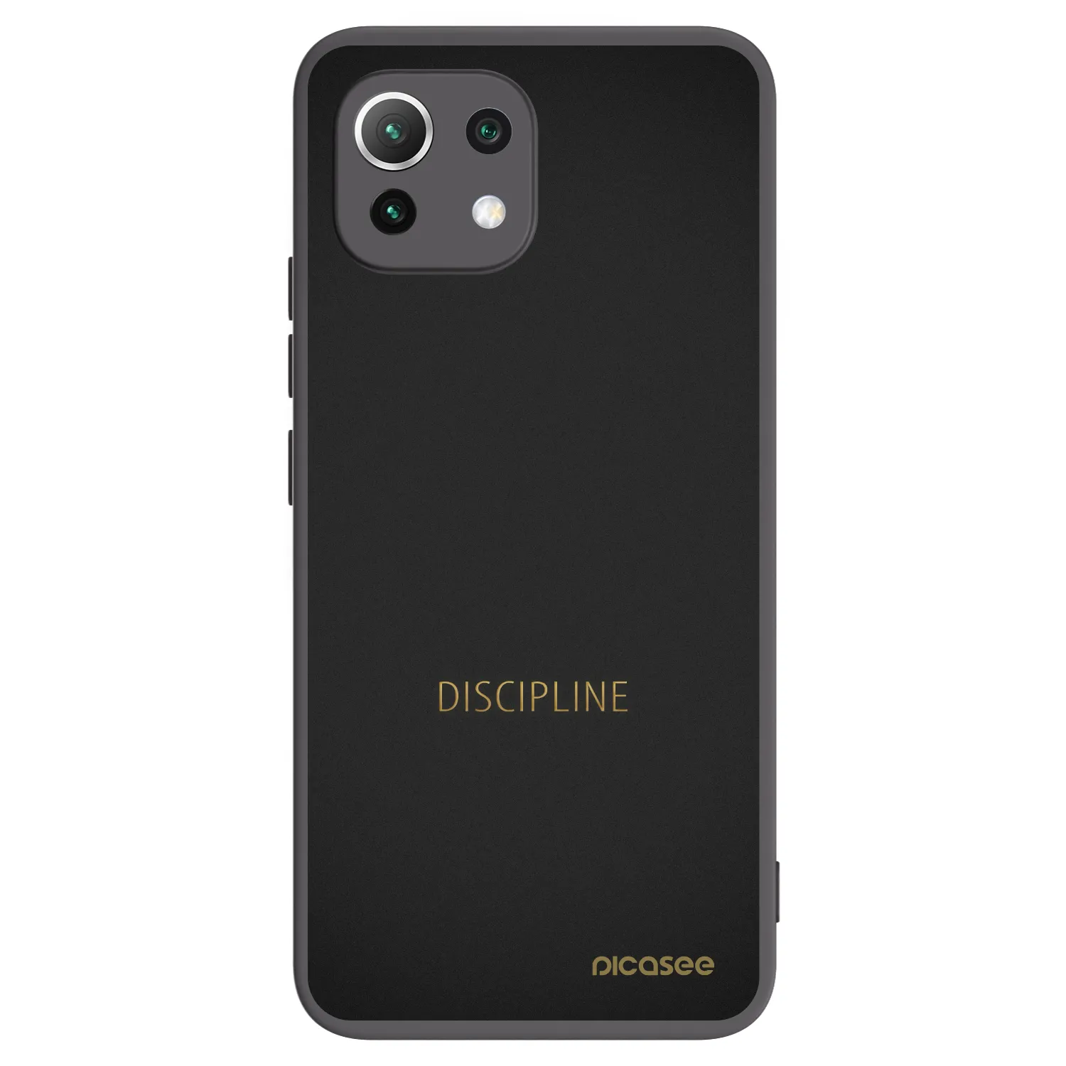 Picasee silikonowe czarne etui na Xiaomi Mi 11 Lite - Discipline