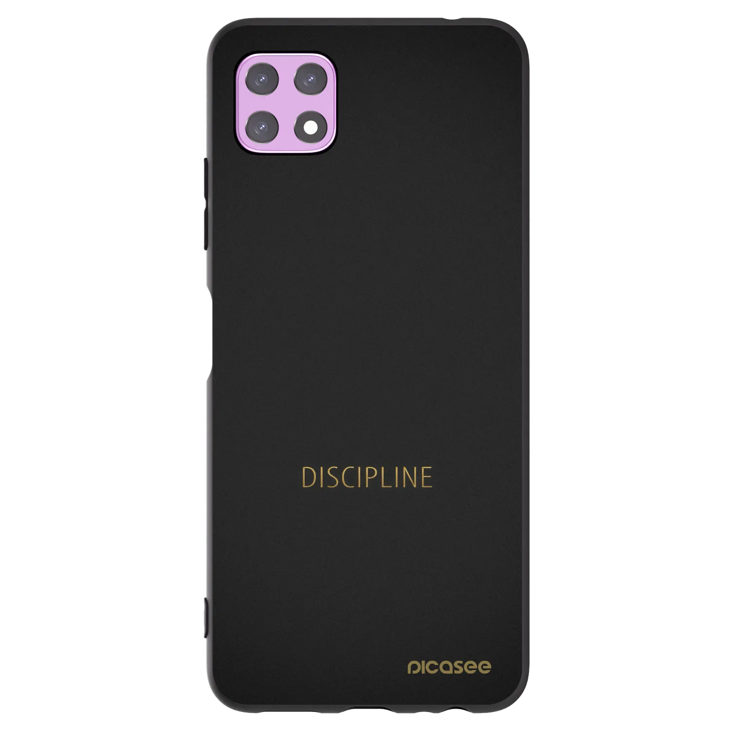 Picasee silikonowe czarne etui na Samsung Galaxy A22 A226B 5G - Discipline