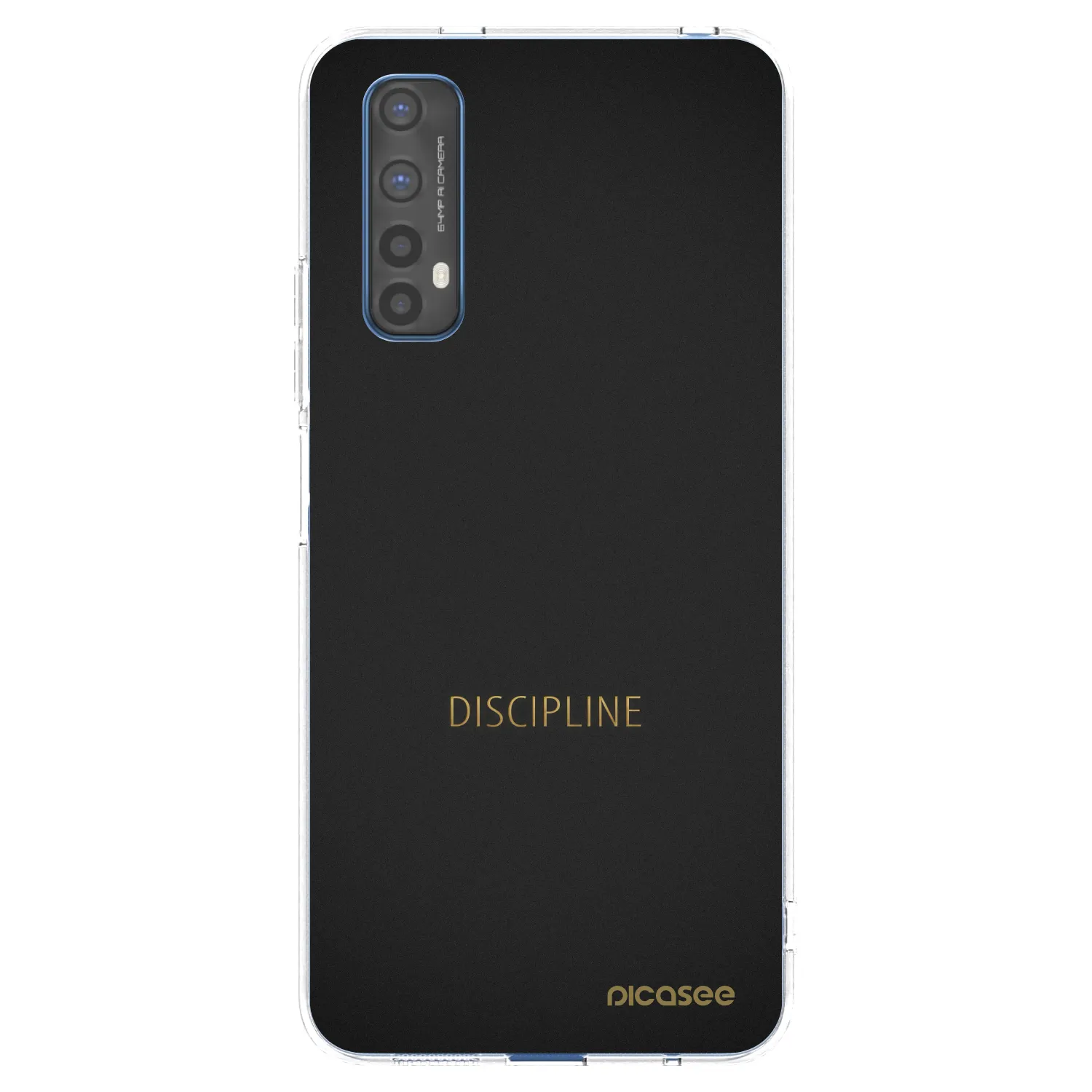 Picasee silikonowe przeźroczyste etui na Realme 7 - Discipline