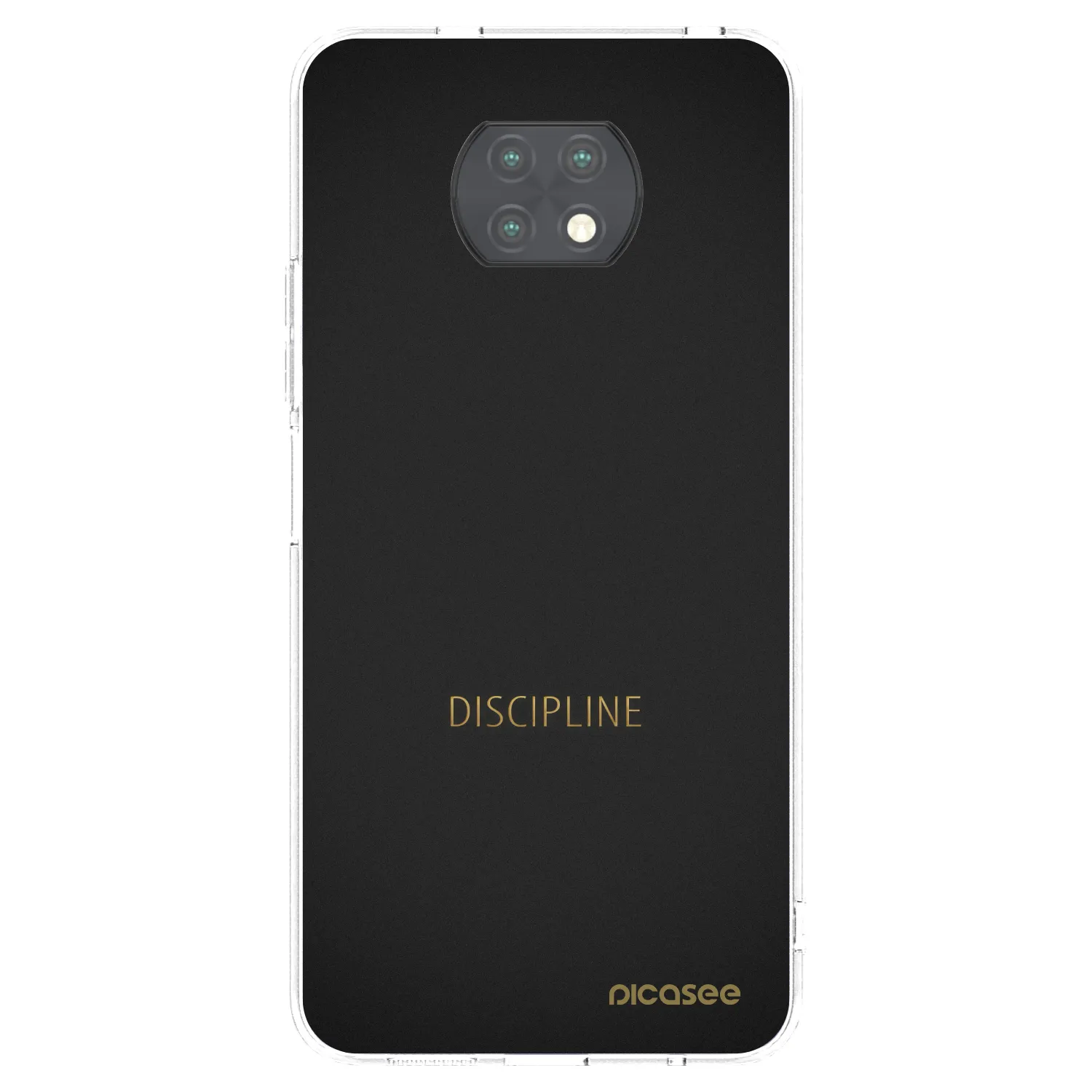 Picasee silikonowe przeźroczyste etui na Xiaomi Redmi Note 9T - Discipline
