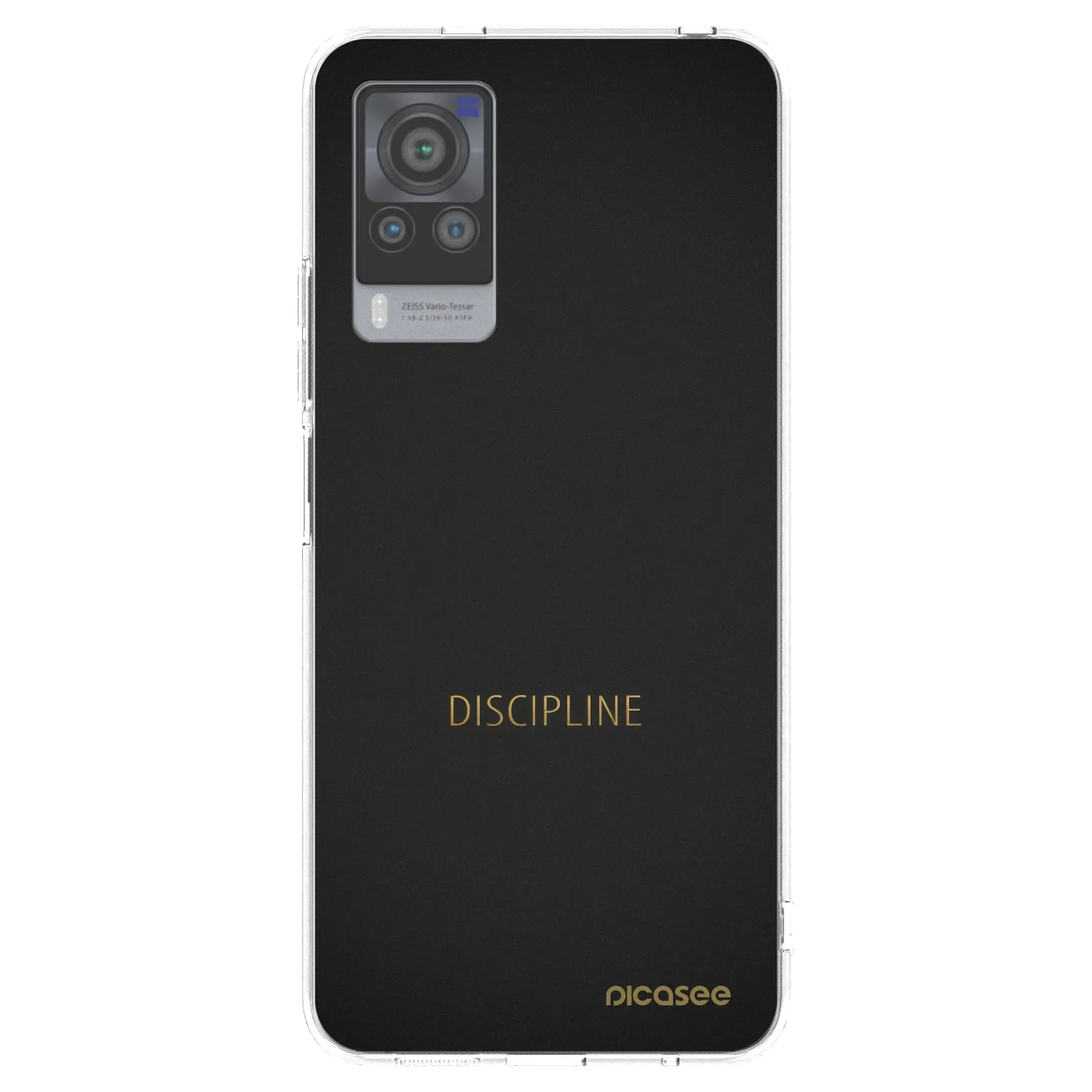 Picasee silikonowe przeźroczyste etui na Vivo X60 Pro 5G - Discipline