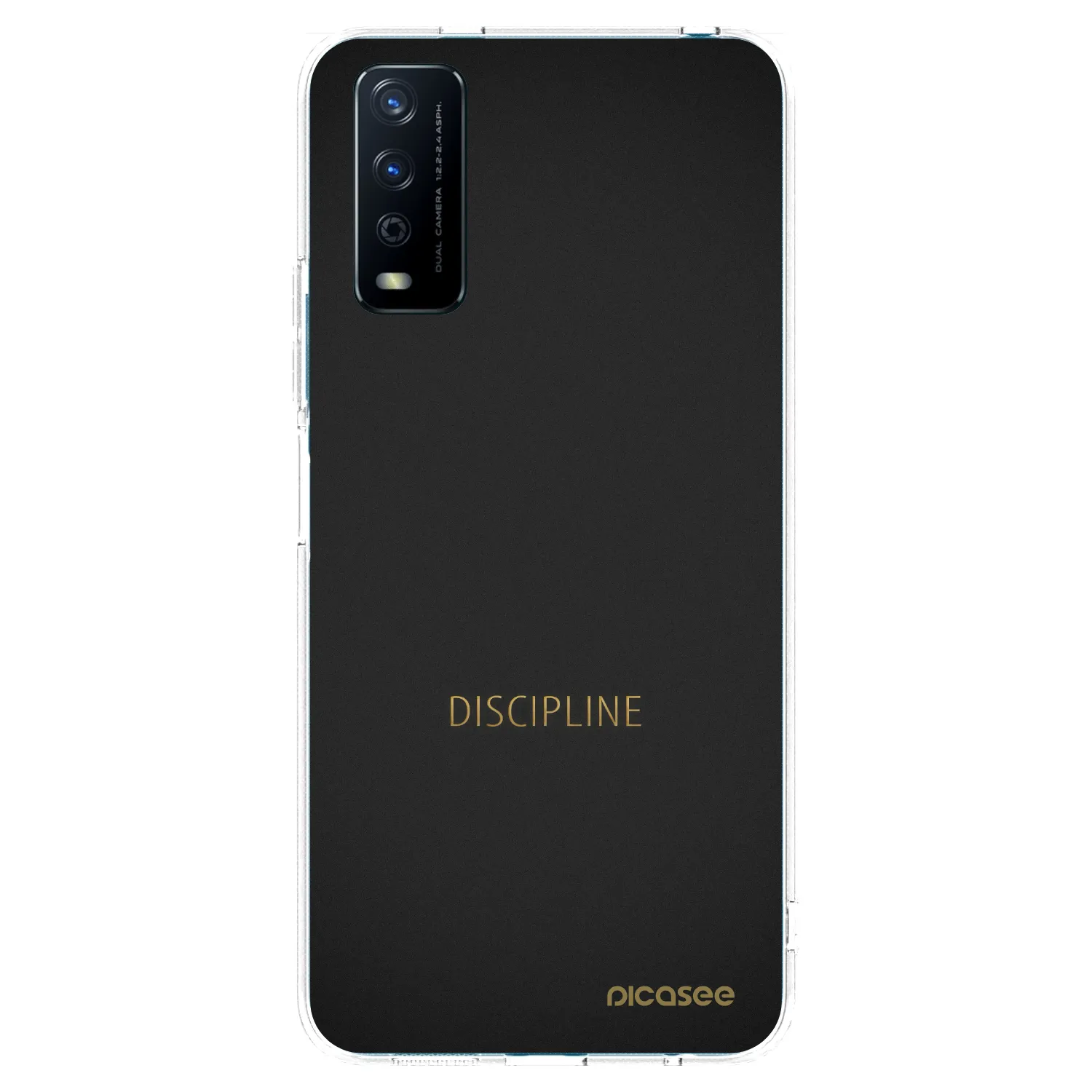 Picasee silikonowe przeźroczyste etui na Vivo Y11s - Discipline