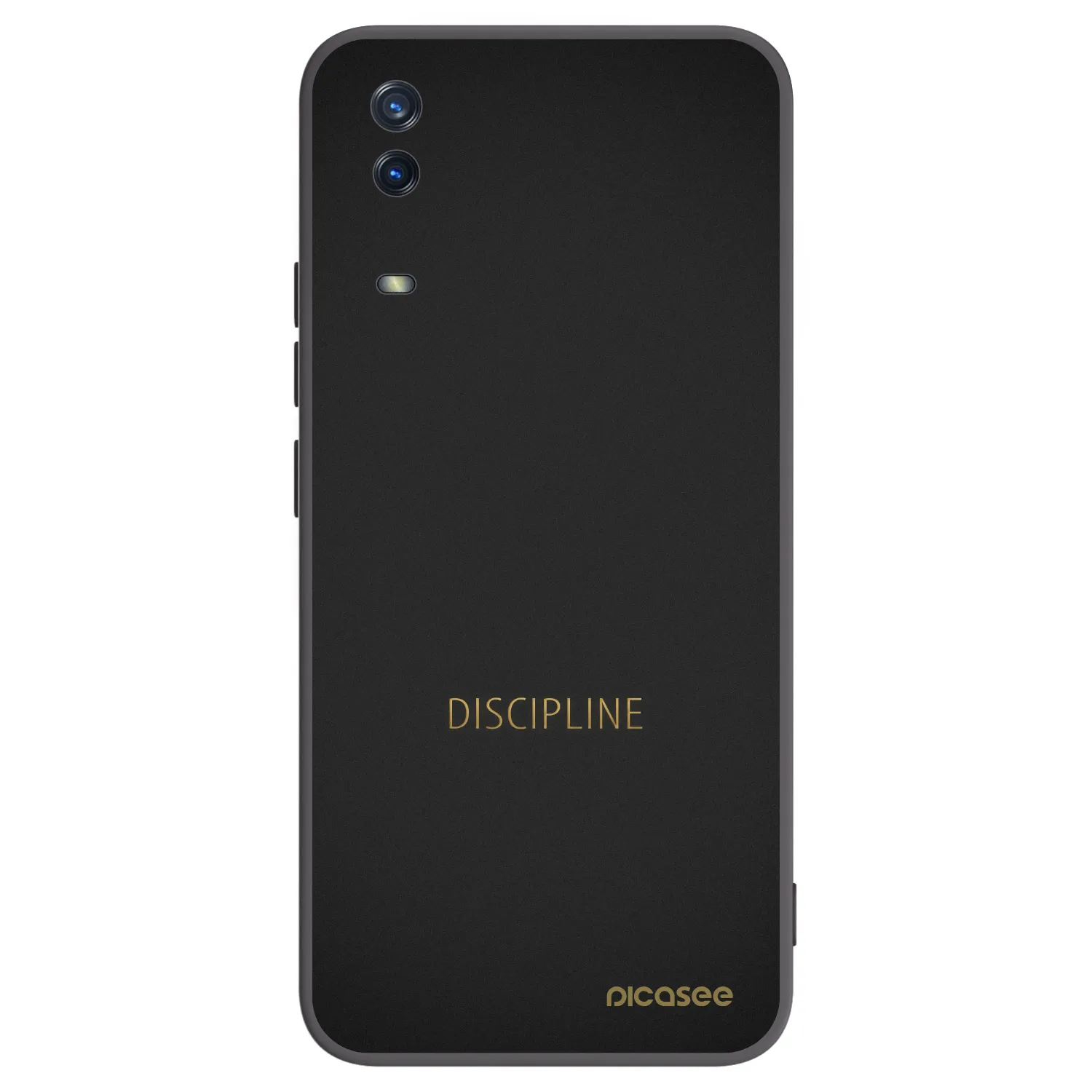 Picasee silikonowe czarne etui na Vivo Y11s - Discipline