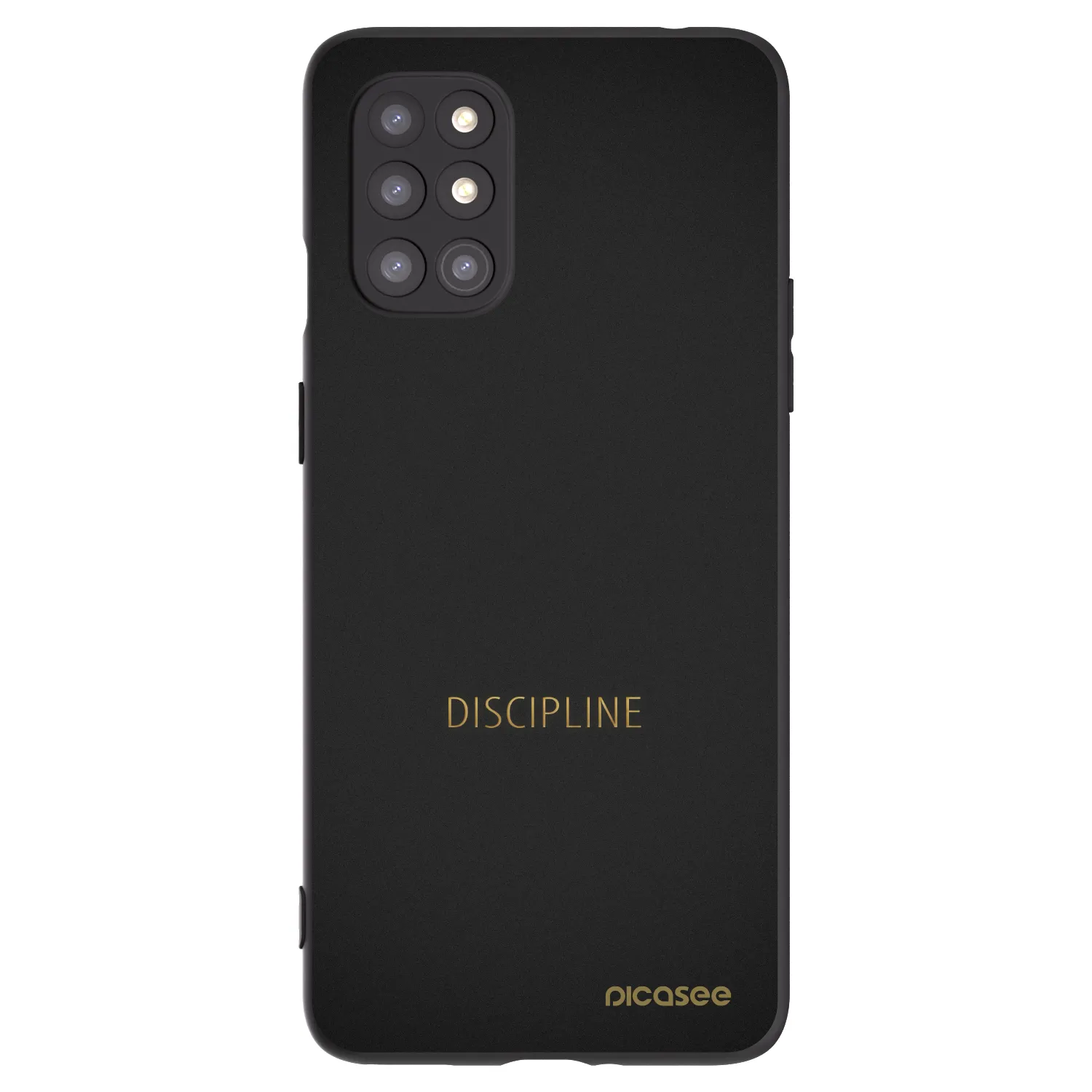 Picasee silikonowe czarne etui na OnePlus 8T - Discipline