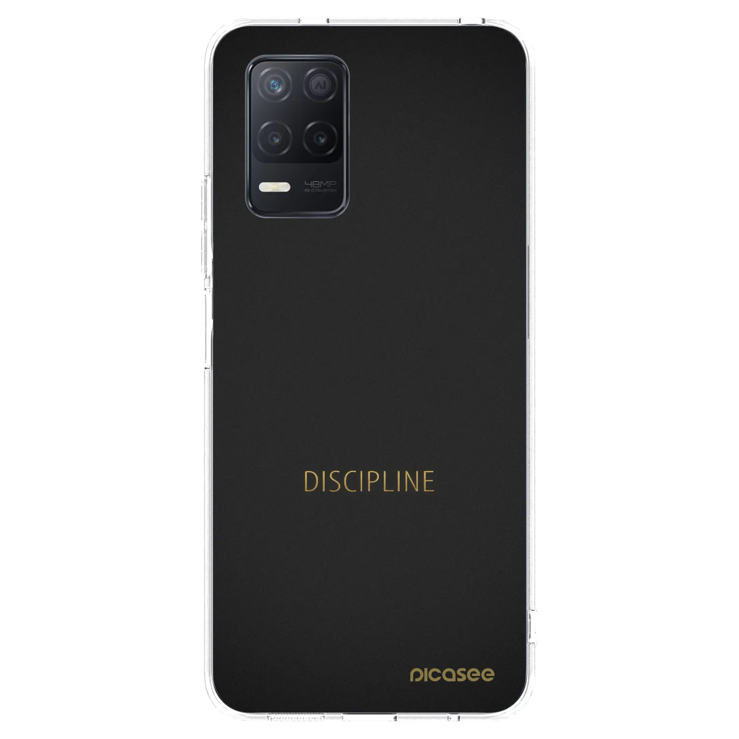 Picasee silikonowe przeźroczyste etui na Realme 8 5G - Discipline