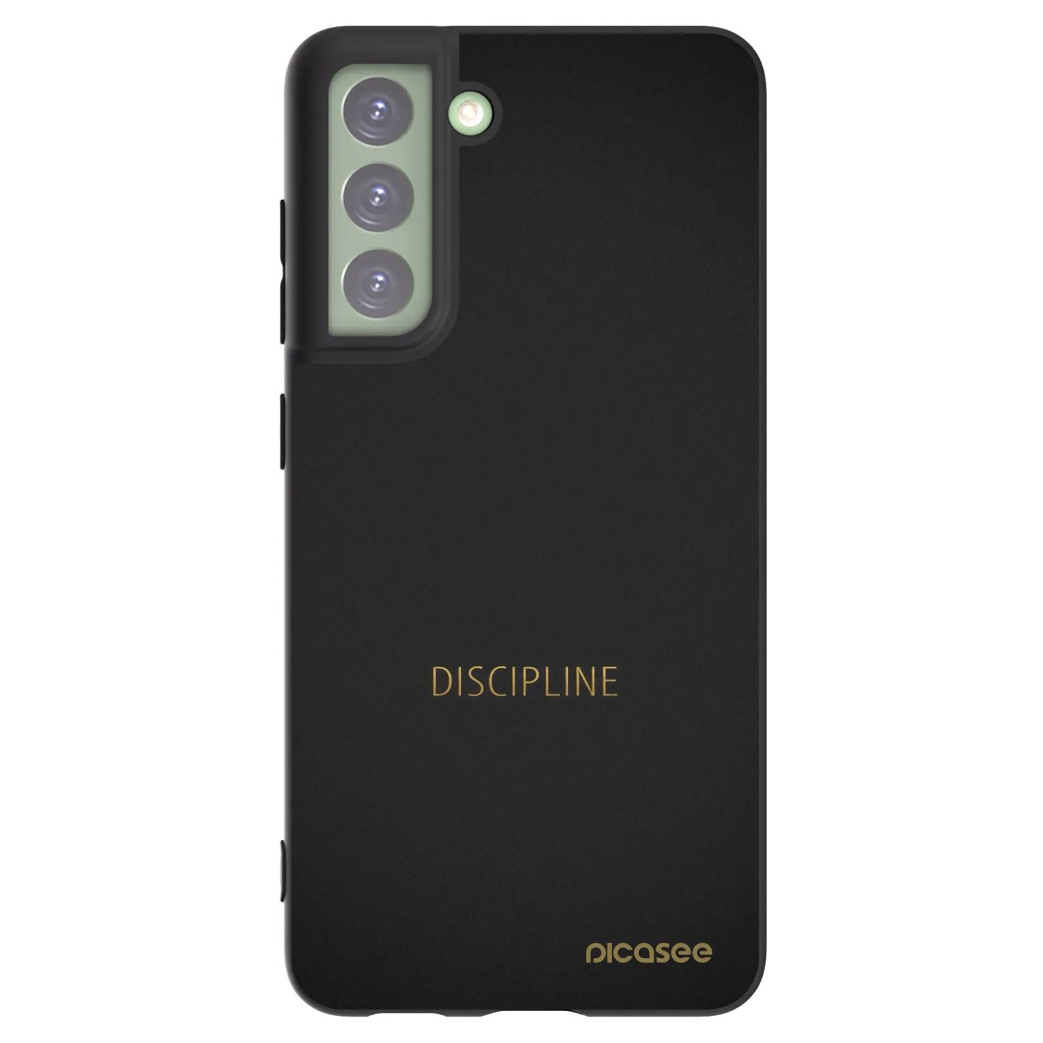 Picasee silikonowe czarne etui na Samsung Galaxy S21 FE 5G - Discipline