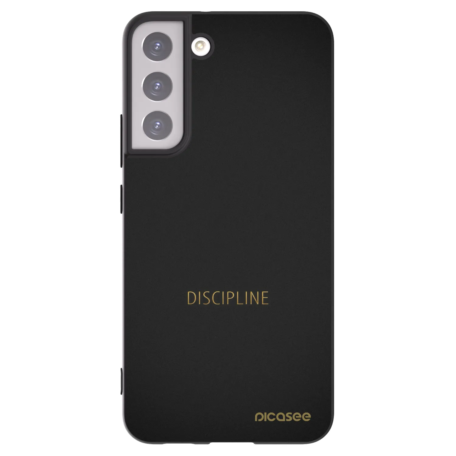 Picasee silikonowe czarne etui na Samsung Galaxy S22+ 5G - Discipline