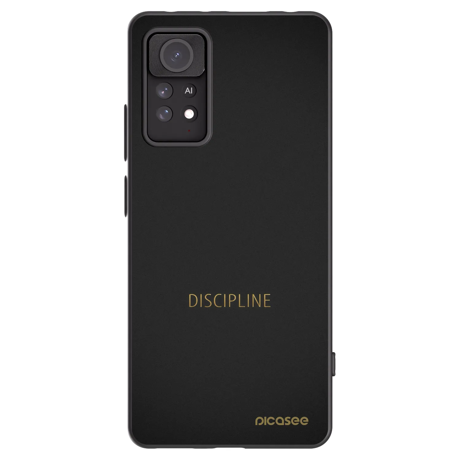Picasee silikonowe czarne etui na Xiaomi Redmi Note 11 Pro - Discipline