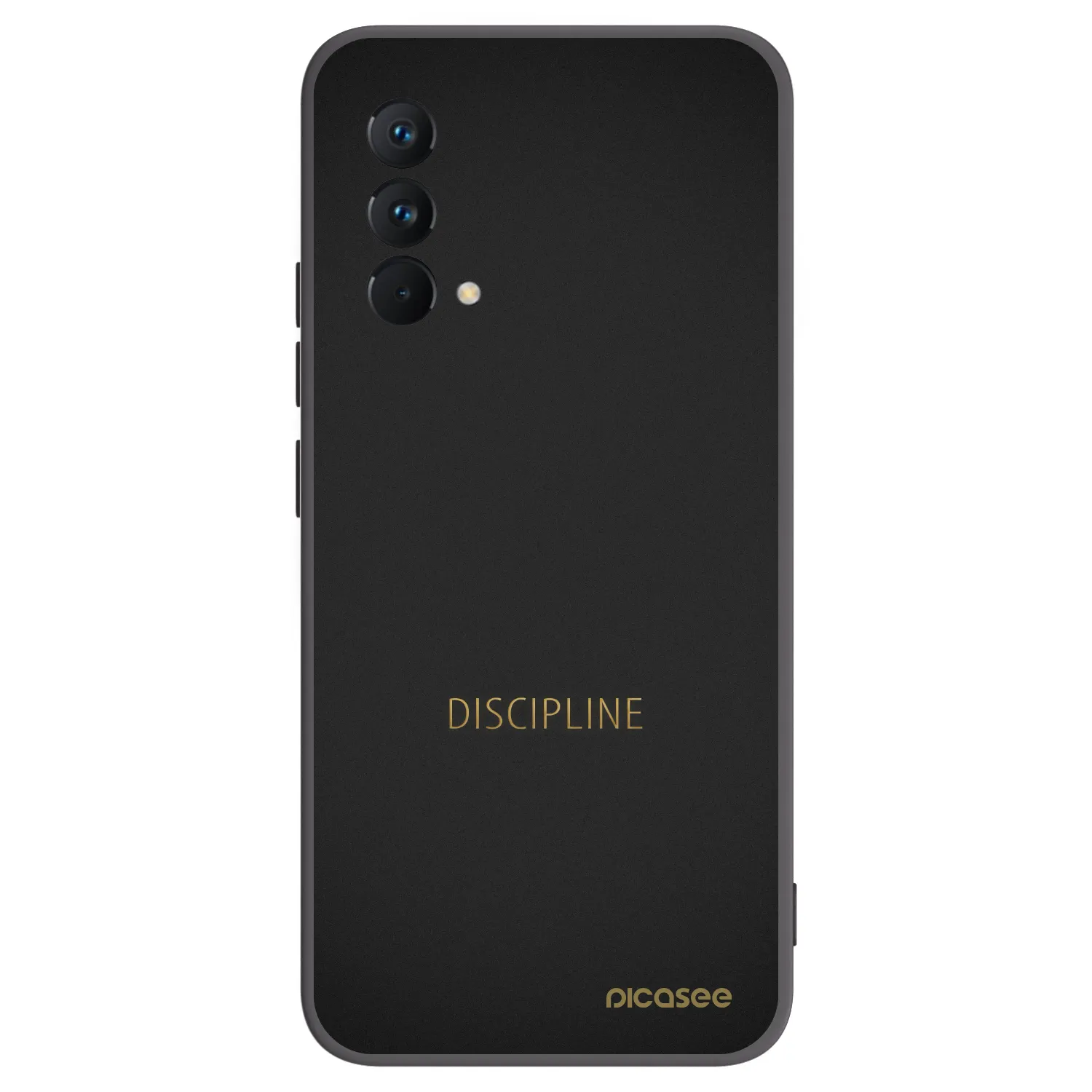 Picasee silikonowe czarne etui na Realme GT Master Edition 5G - Discipline