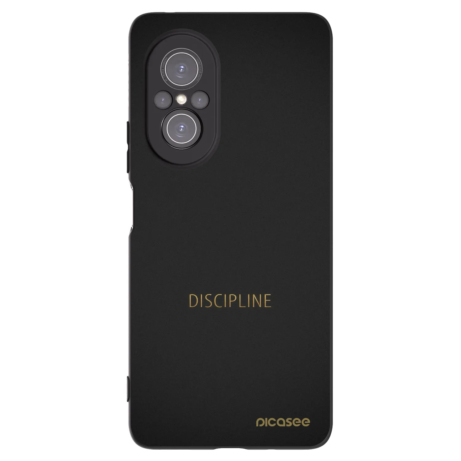 Picasee silikonowe czarne etui na Huawei Nova 9 SE - Discipline