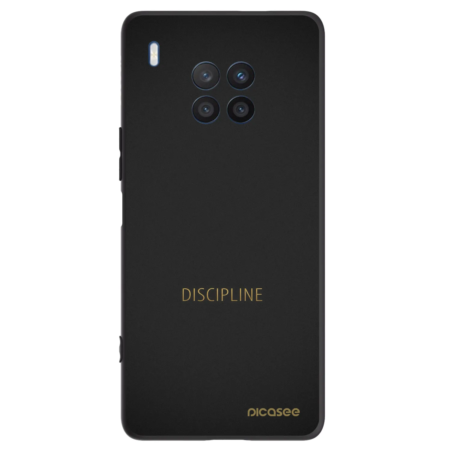 Picasee silikonowe czarne etui na Honor 50 Lite - Discipline