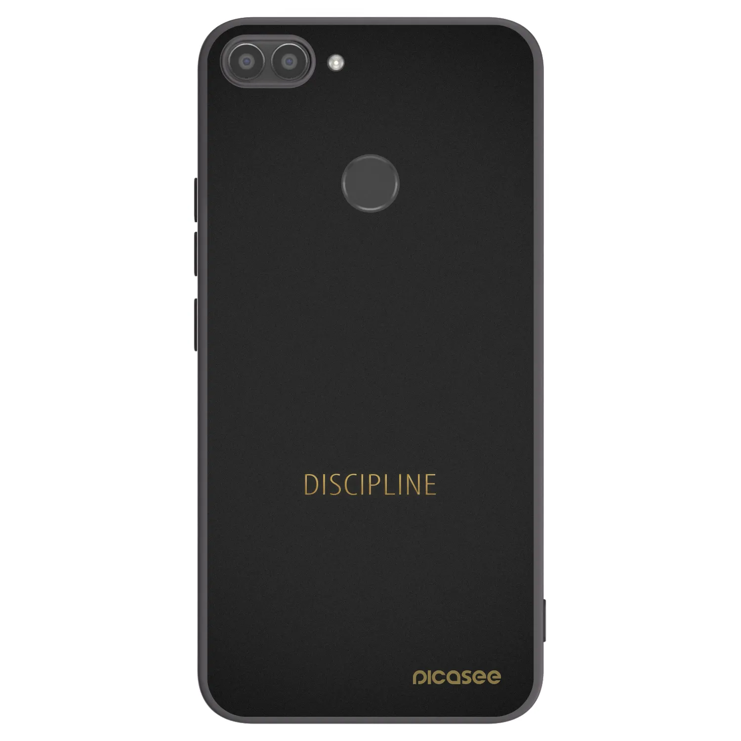 Picasee silikonowe czarne etui na Huawei P Smart - Discipline
