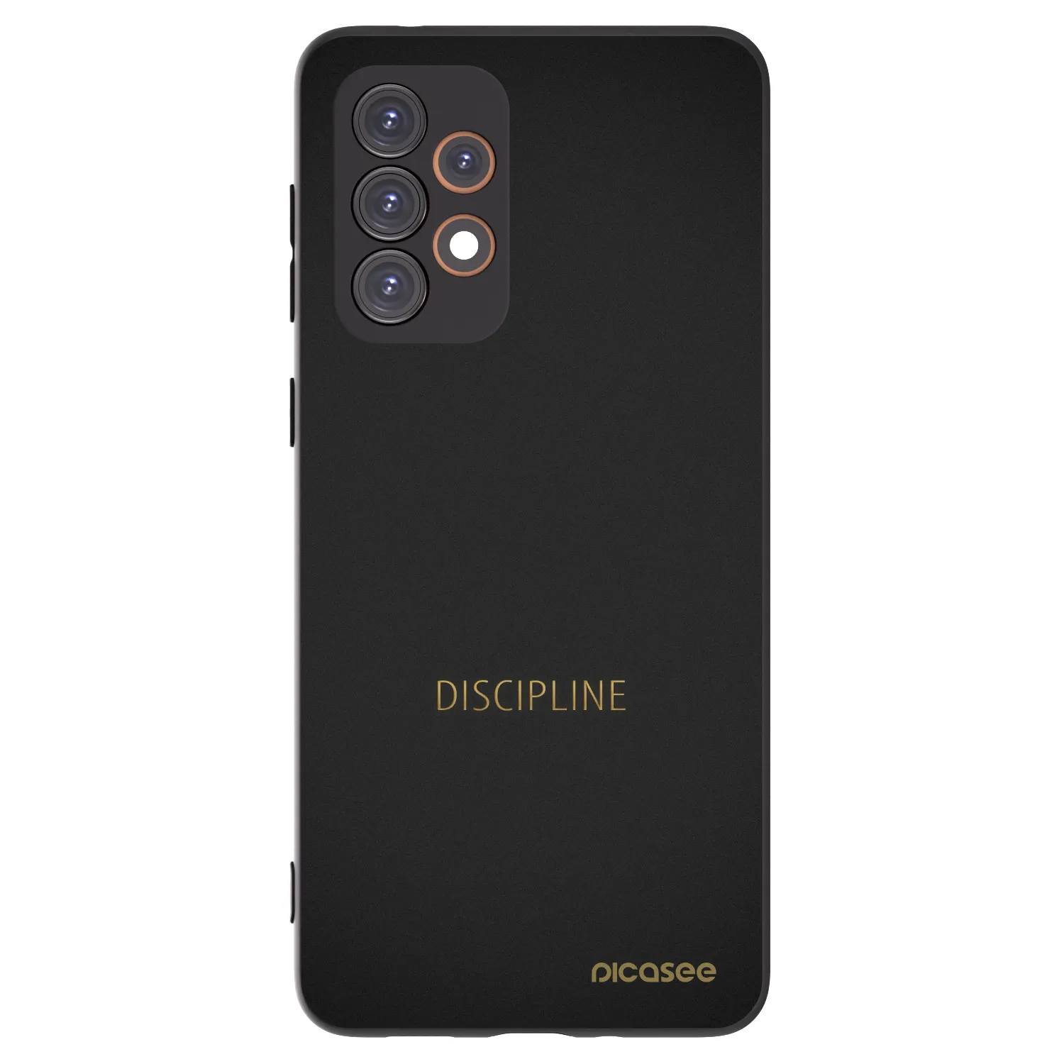Picasee silikonowe czarne etui na Samsung Galaxy A33 5G A336 - Discipline