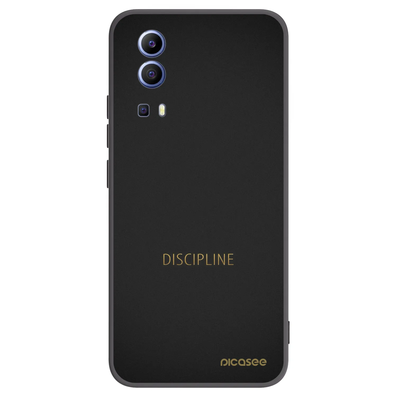Picasee silikonowe czarne etui na Vivo Y52 5G - Discipline
