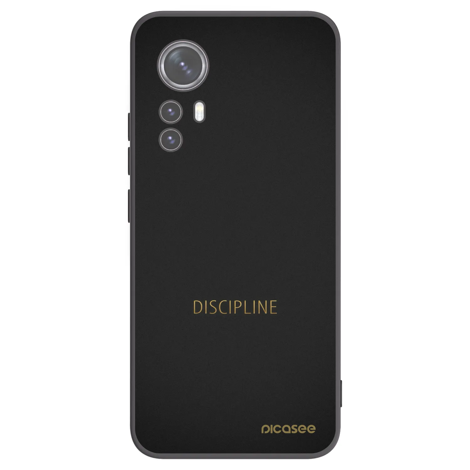 Picasee silikonowe czarne etui na Xiaomi 12X - Discipline