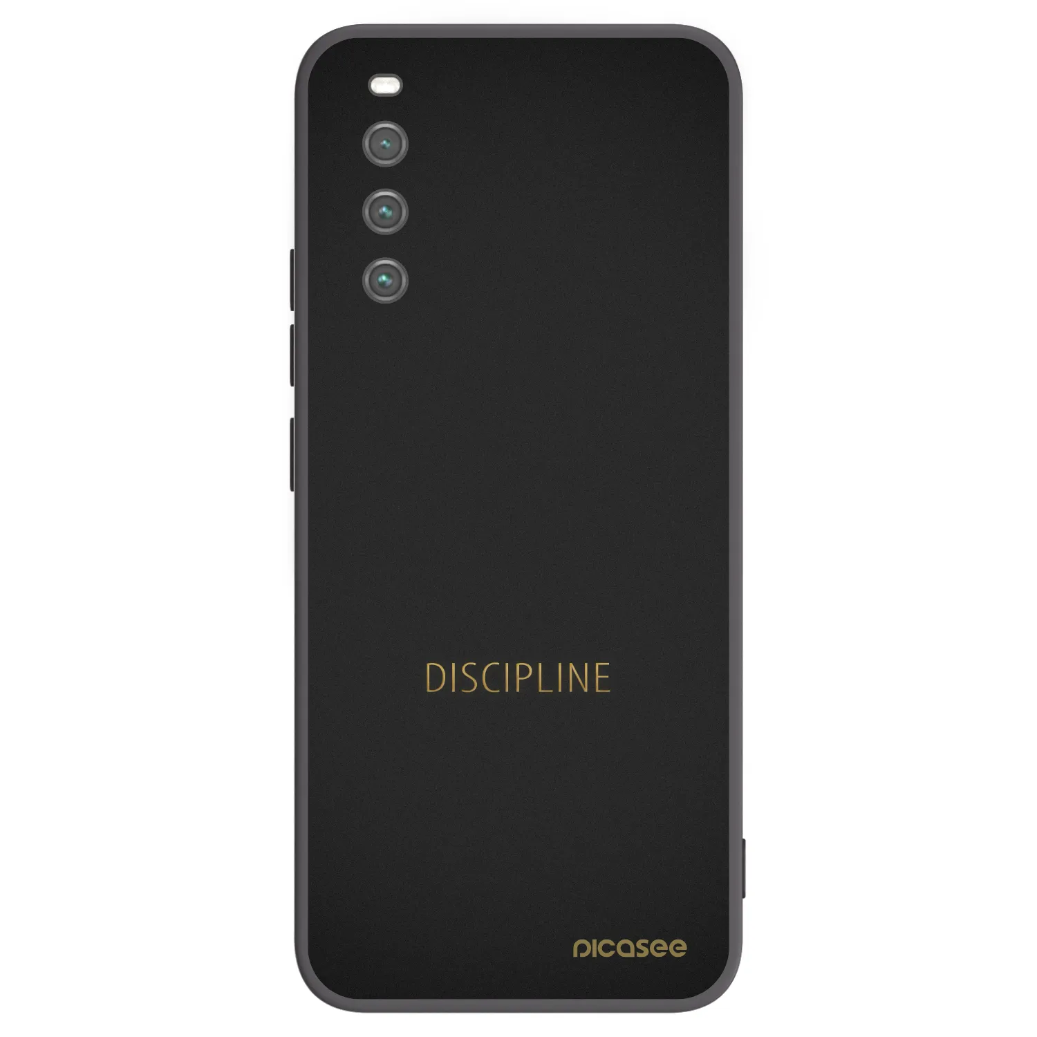Picasee silikonowe czarne etui na Sony Xperia 10 IV 5G - Discipline