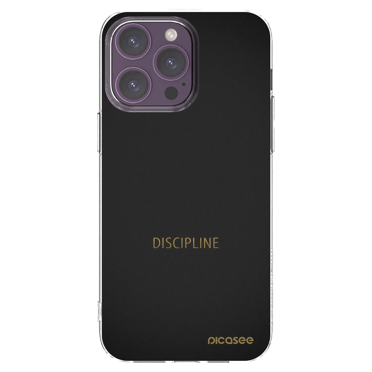 Picasee silikonowe przeźroczyste etui na Apple iPhone 14 Pro Max - Discipline