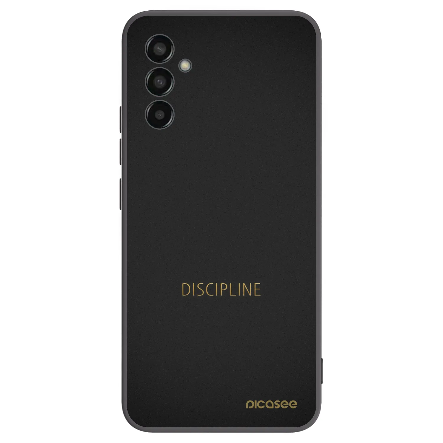 Picasee silikonowe czarne etui na Samsung Galaxy M13 M135F - Discipline