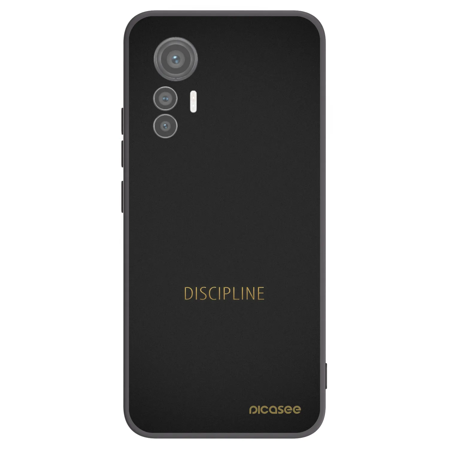 Picasee silikonowe czarne etui na Xiaomi 12 Lite - Discipline