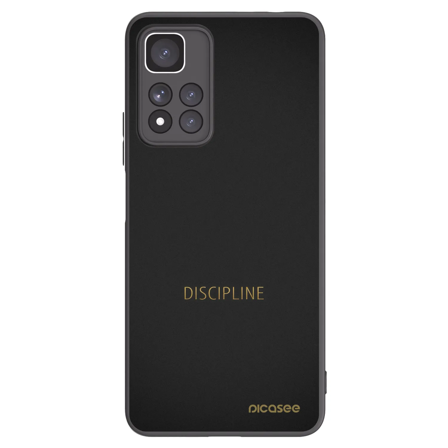 Picasee silikonowe czarne etui na Xiaomi Redmi Note 11 Pro+ 5G - Discipline