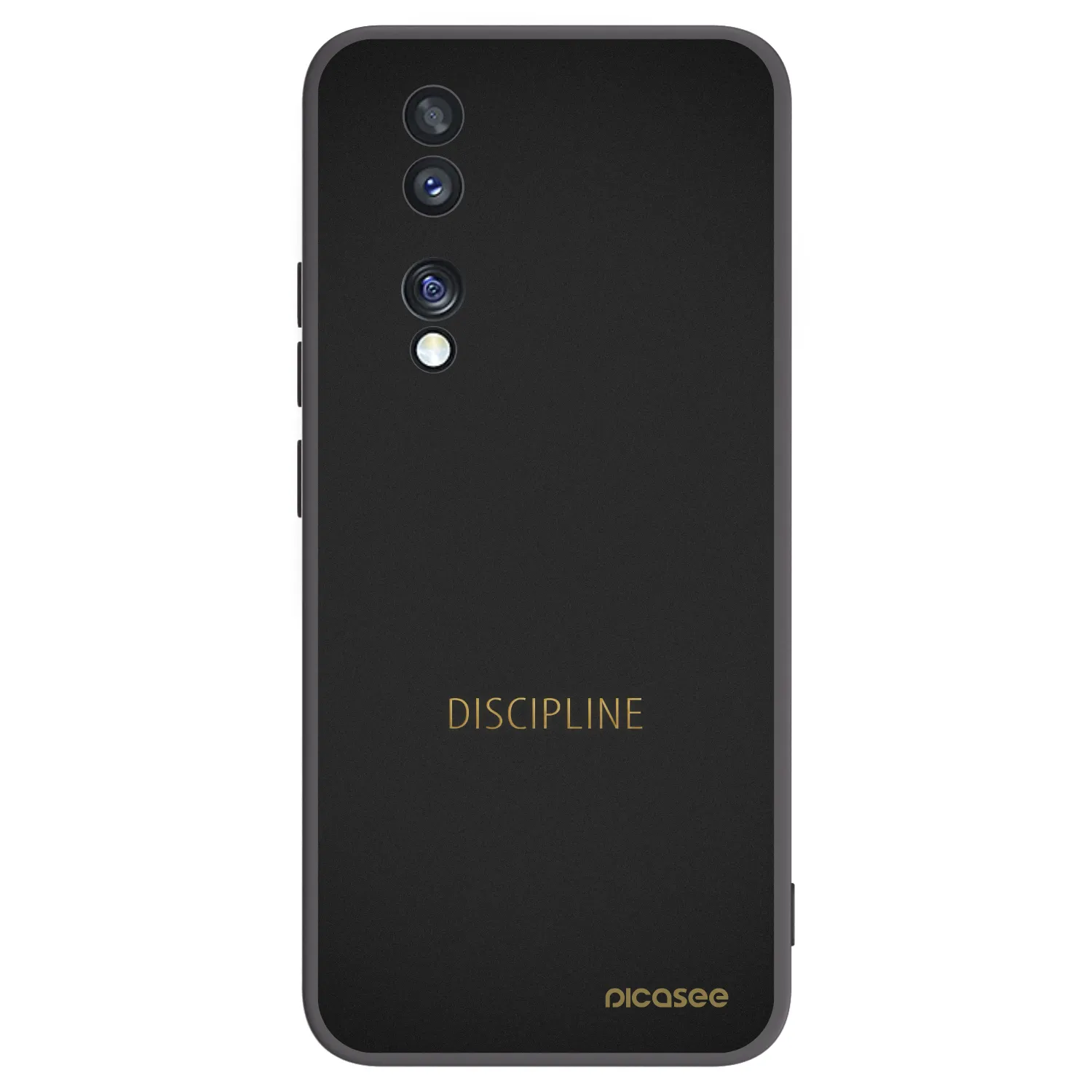 Picasee silikonowe czarne etui na Honor 70 - Discipline