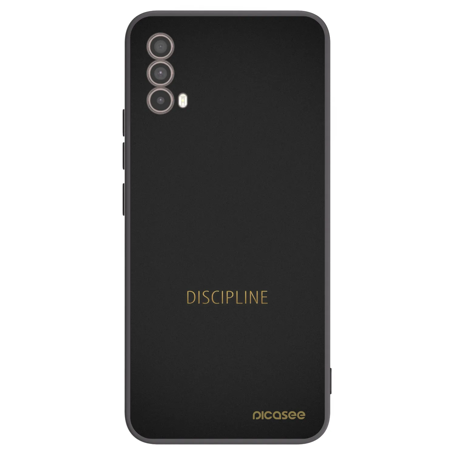 Picasee silikonowe czarne etui na Motorola Moto E40 - Discipline