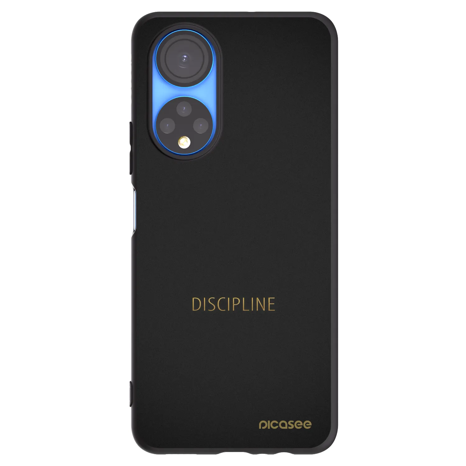Picasee silikonowe czarne etui na Honor X7 - Discipline