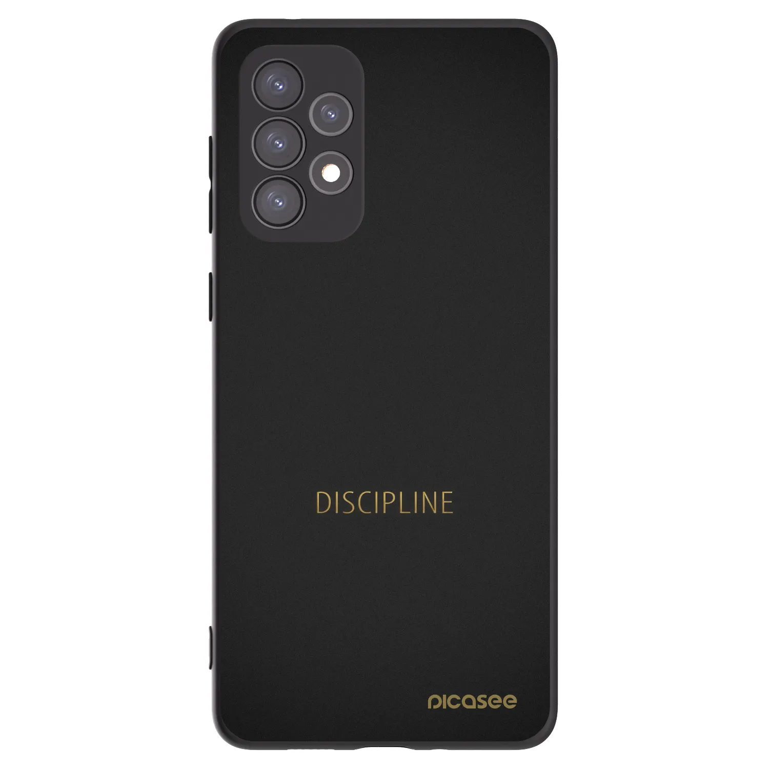 Picasee silikonowe czarne etui na Samsung Galaxy A73 5G - Discipline