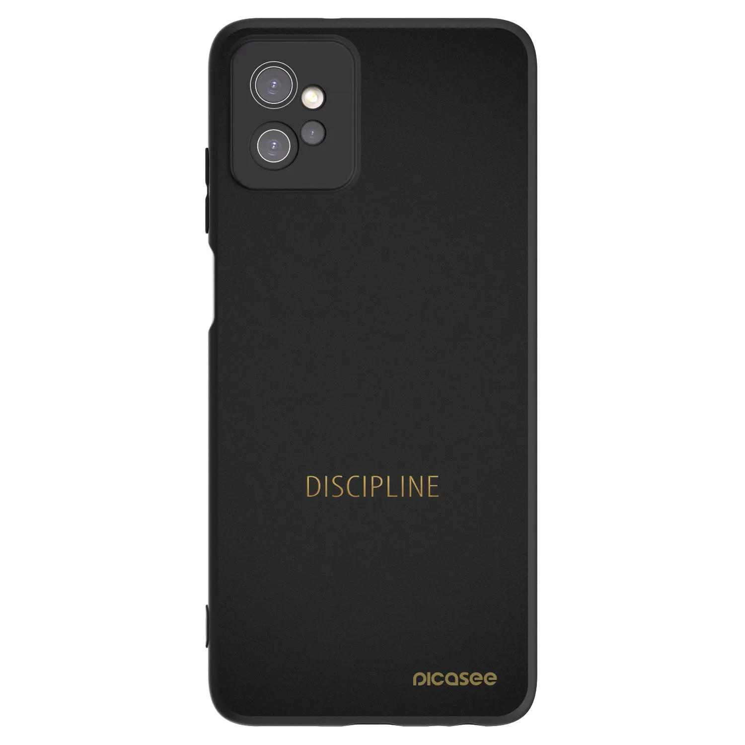 Picasee silikonowe czarne etui na Motorola Moto G32 - Discipline