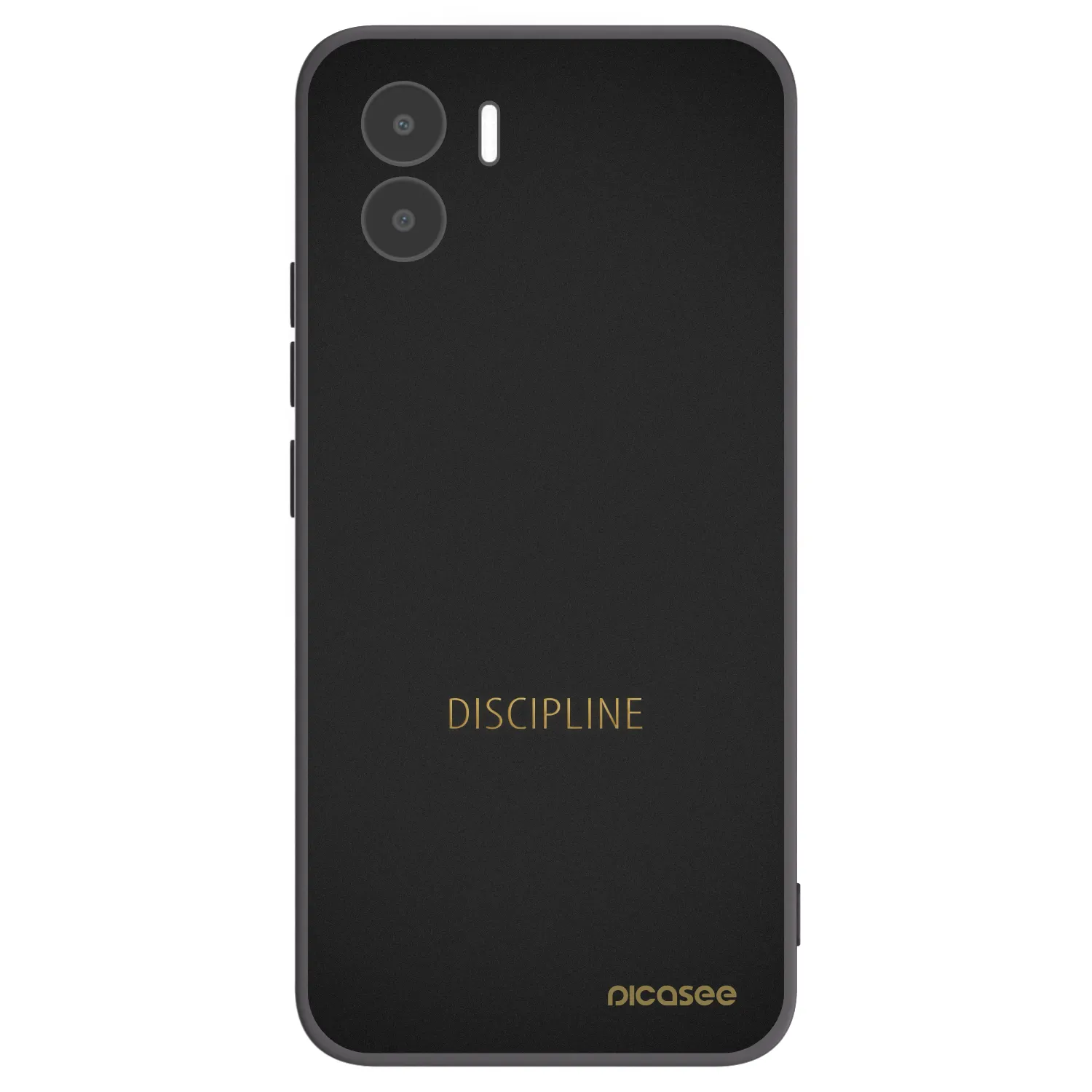 Picasee silikonowe czarne etui na Xiaomi Redmi A1 - Discipline