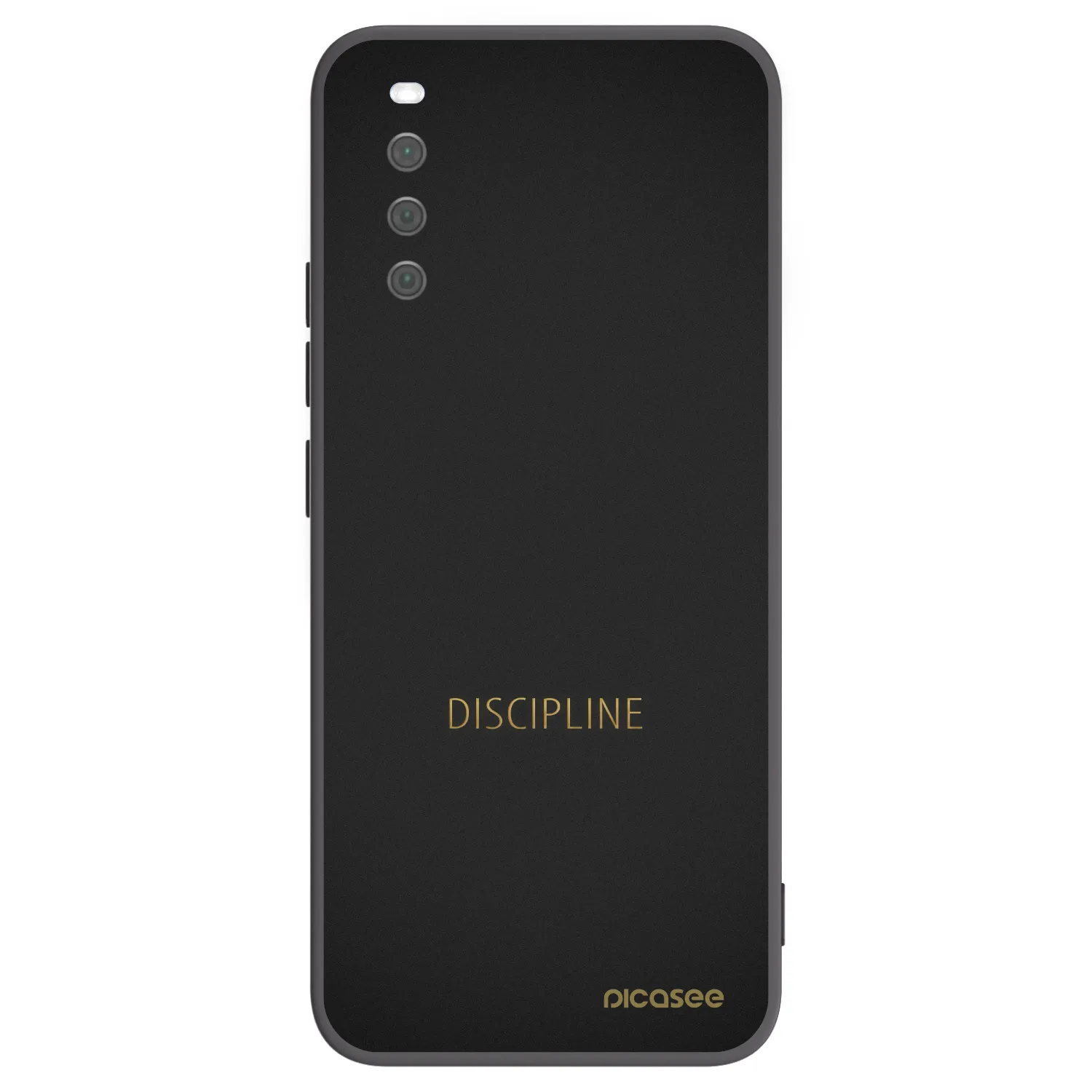 Picasee silikonowe czarne etui na Sony Xperia 10 III - Discipline