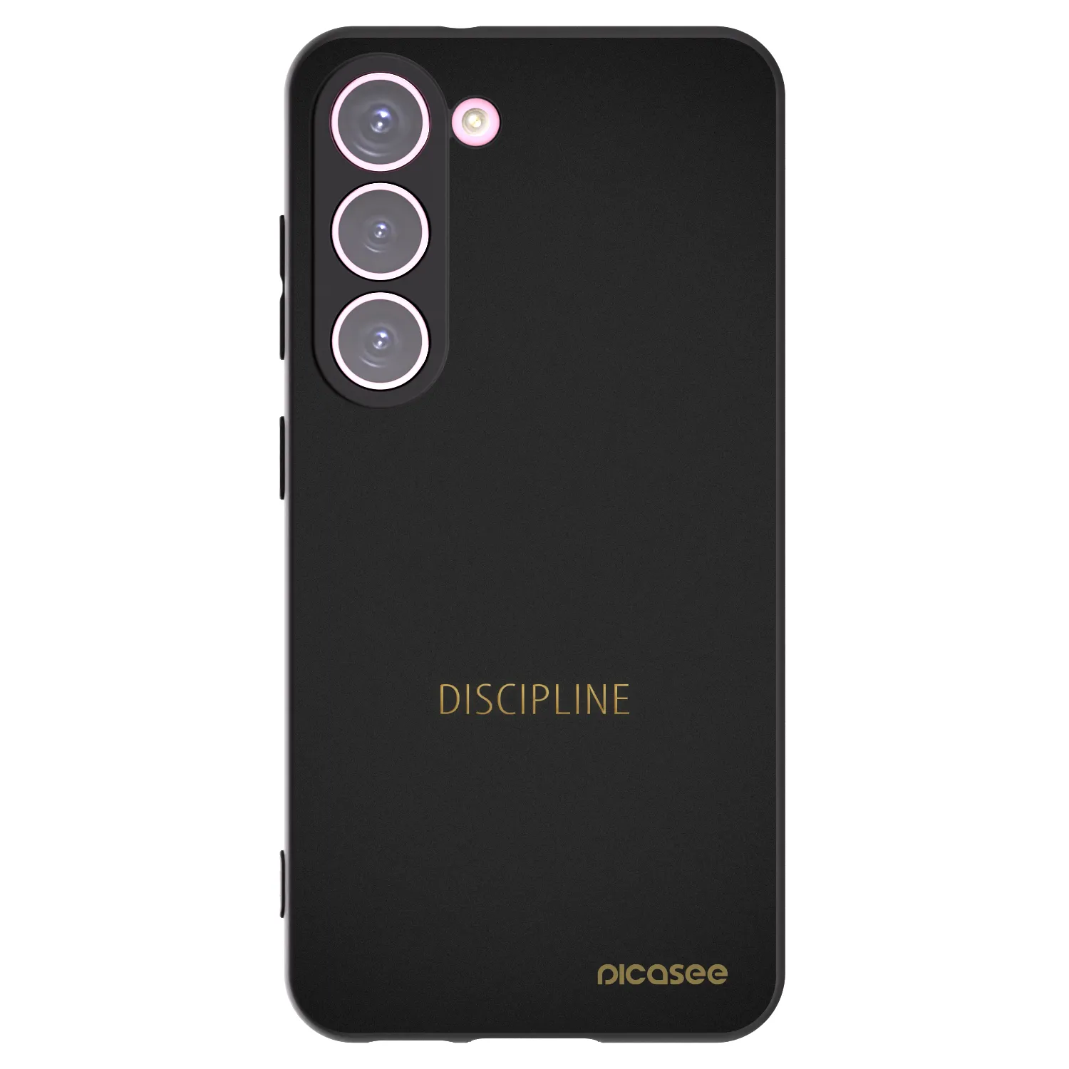 Picasee silikonowe czarne etui na Samsung Galaxy S23 5G - Discipline