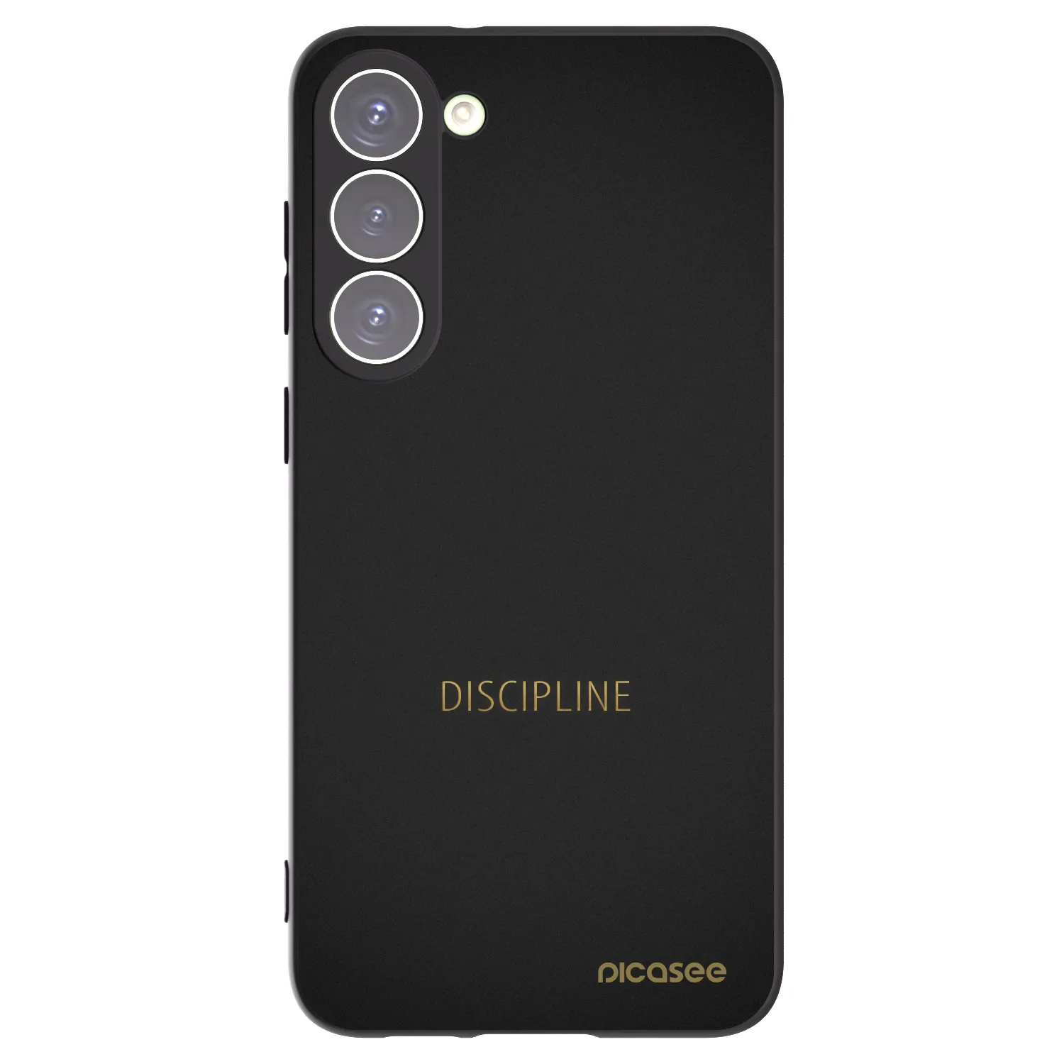 Picasee silikonowe czarne etui na Samsung Galaxy S23+ 5G - Discipline