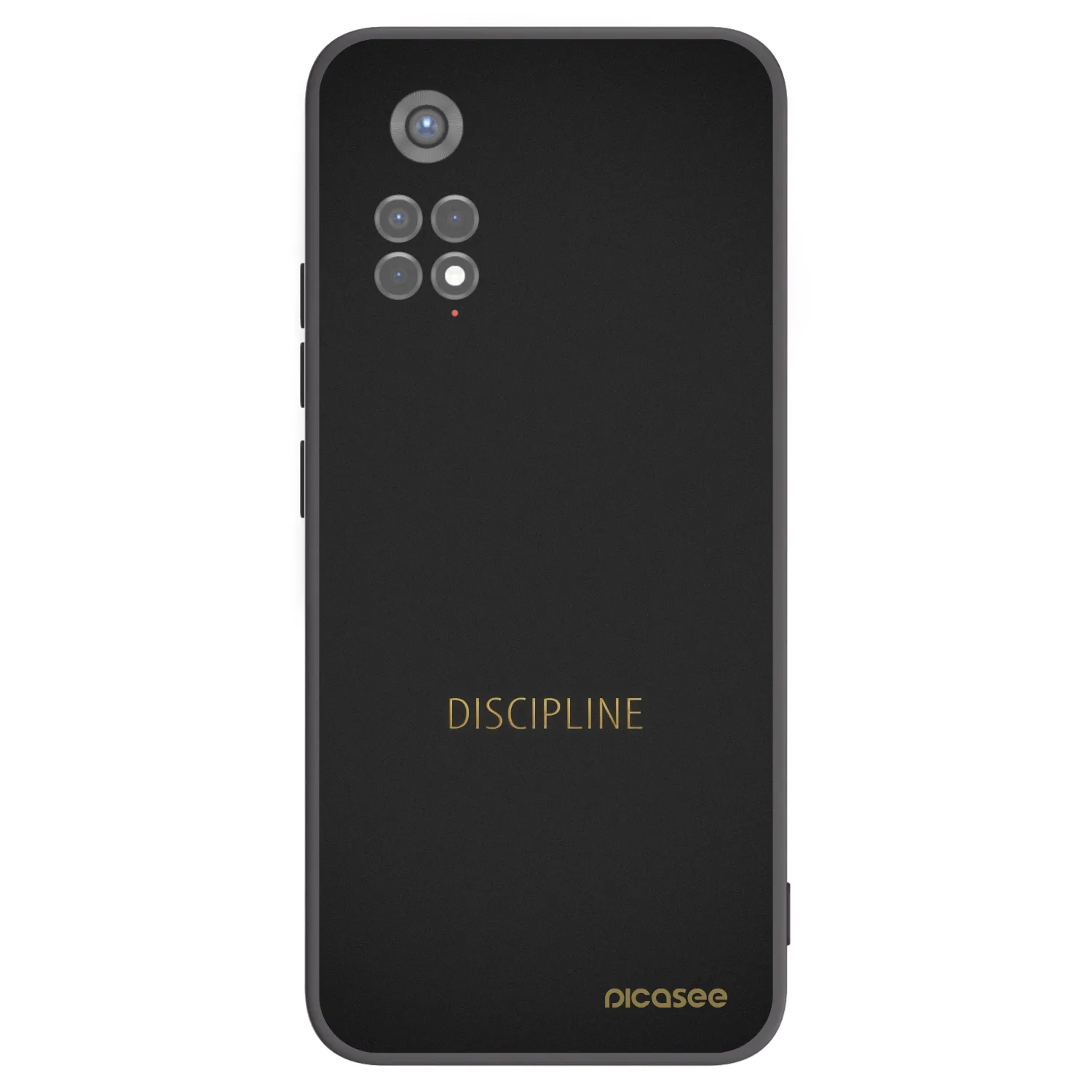 Picasee silikonowe czarne etui na Xiaomi Redmi Note 11S 5G - Discipline